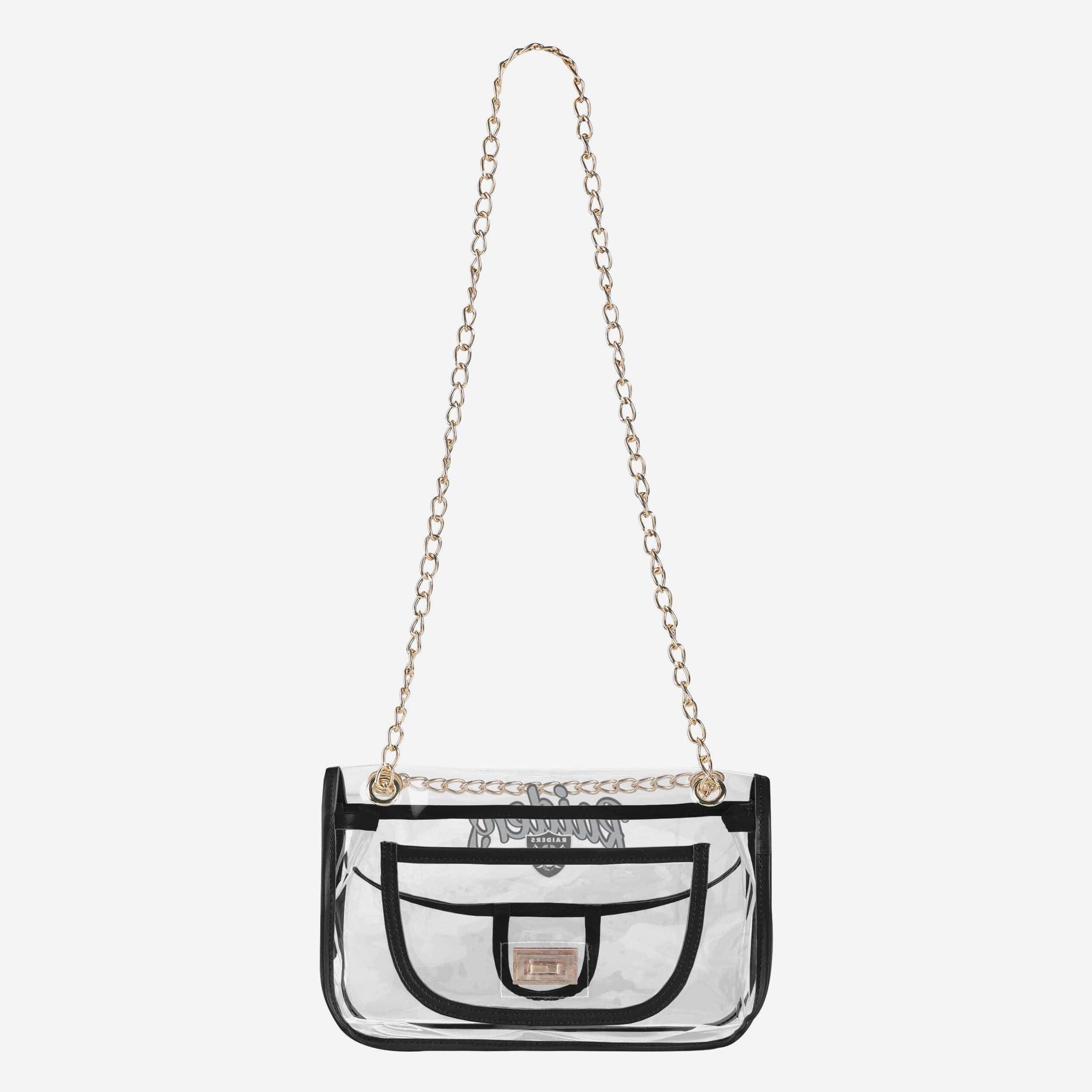 Las Vegas Raiders Clear Crossbody Chain Bag - Image 4