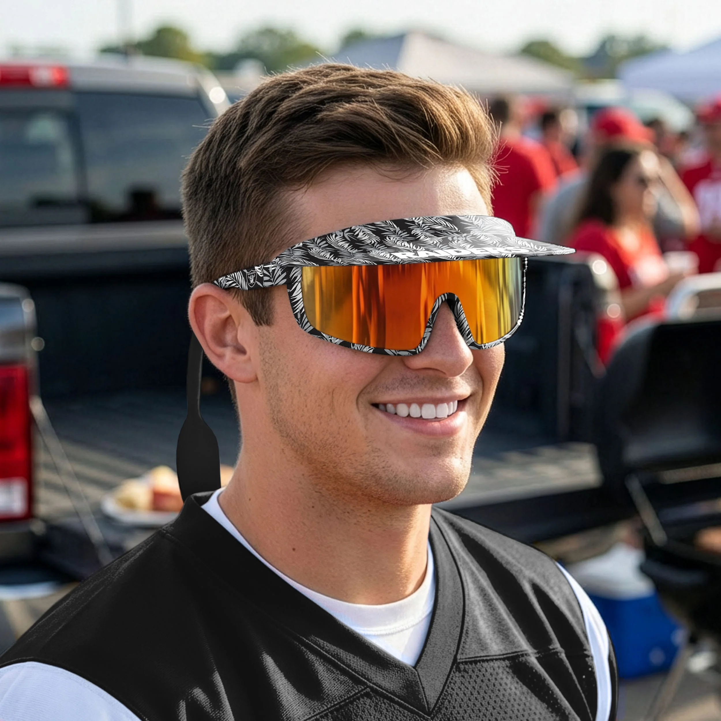 Las Vegas Raiders Floral Visor Sunglasses - Image 4