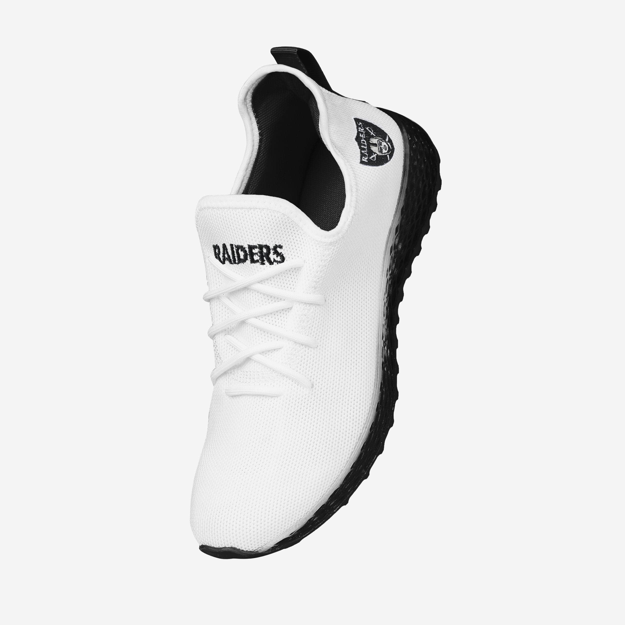 Las Vegas Raiders Gradient Midsole White Sneakers - Image 2