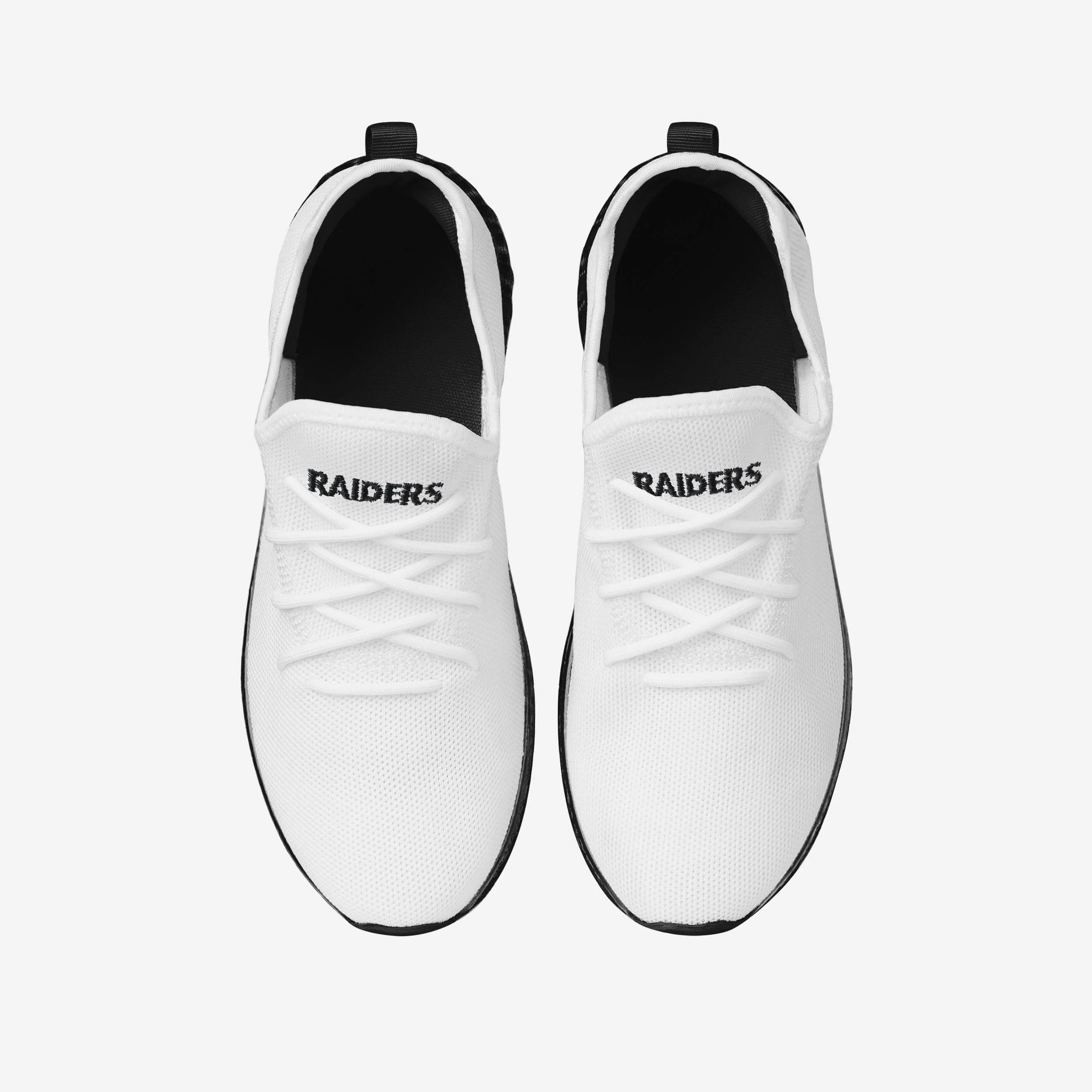 Las Vegas Raiders Gradient Midsole White Sneakers - Image 4