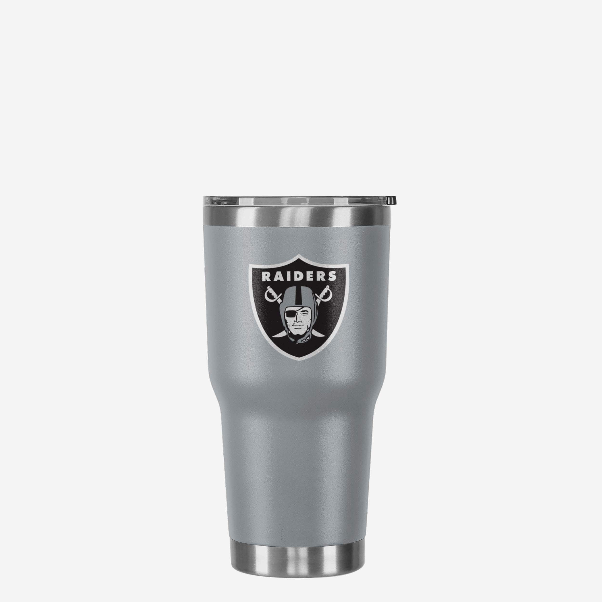 Las Vegas Raiders Gray Team Logo 30 oz Tumbler