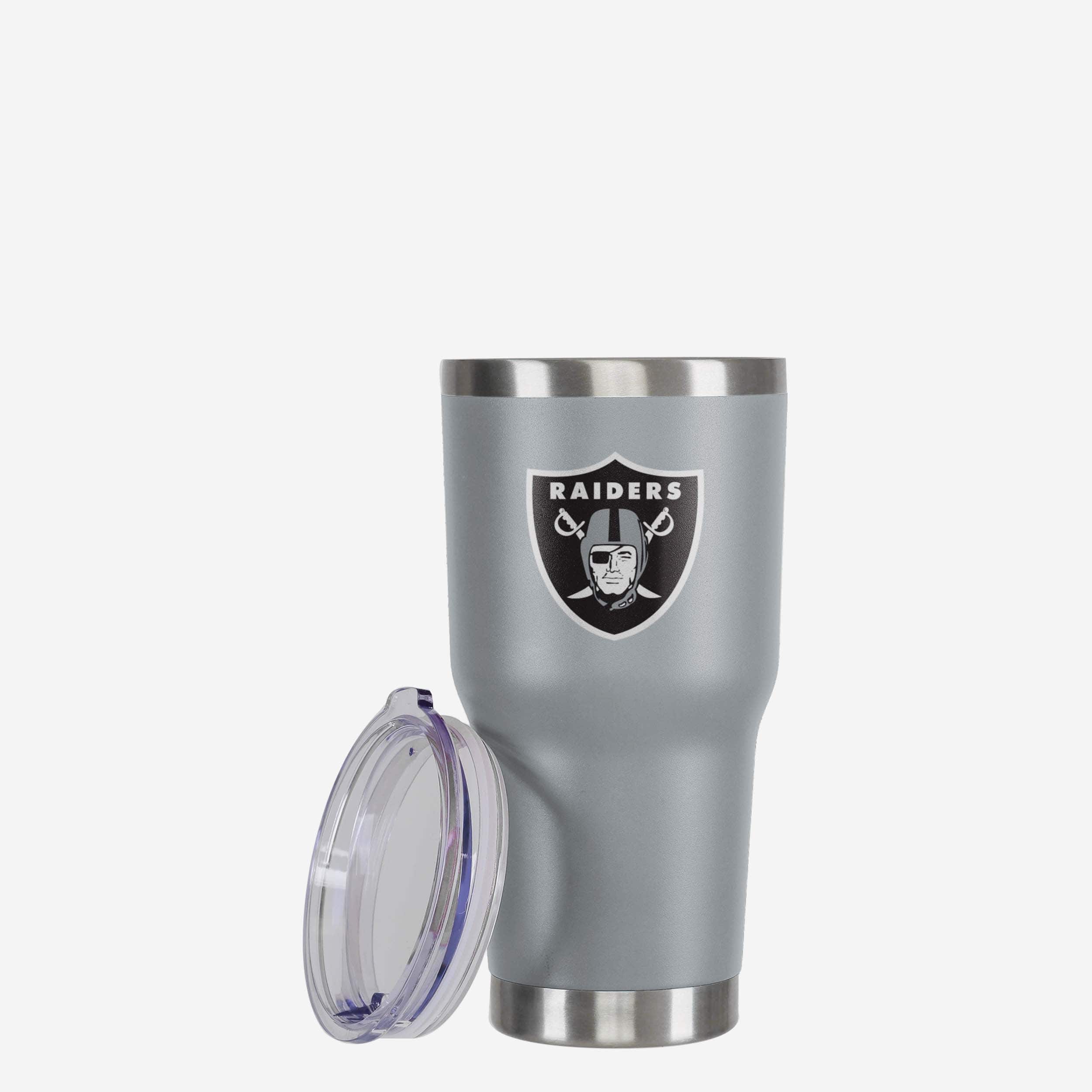 Las Vegas Raiders Gray Team Logo 30 oz Tumbler - Image 3
