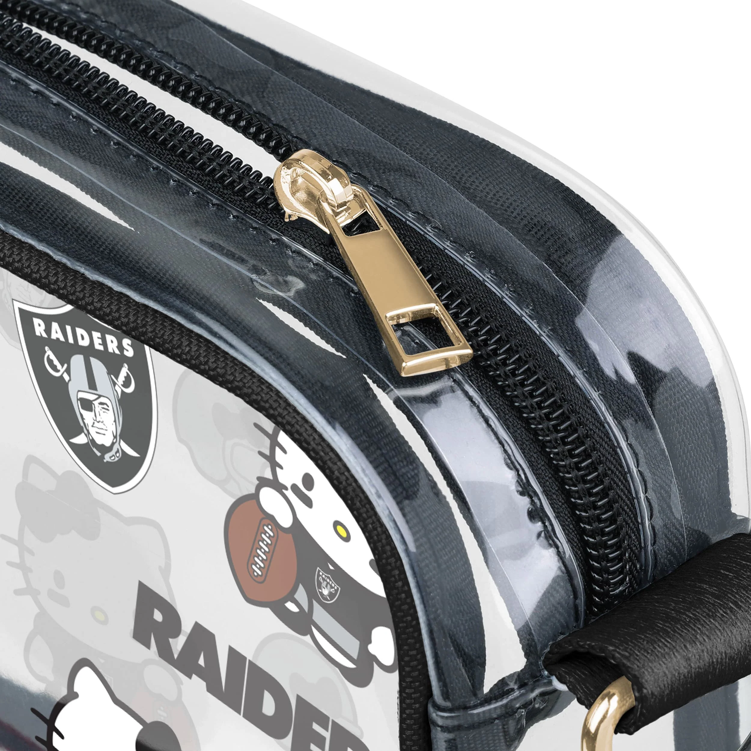 Las Vegas Raiders Hello Kitty® Clear Crossbody Bag - Image 4
