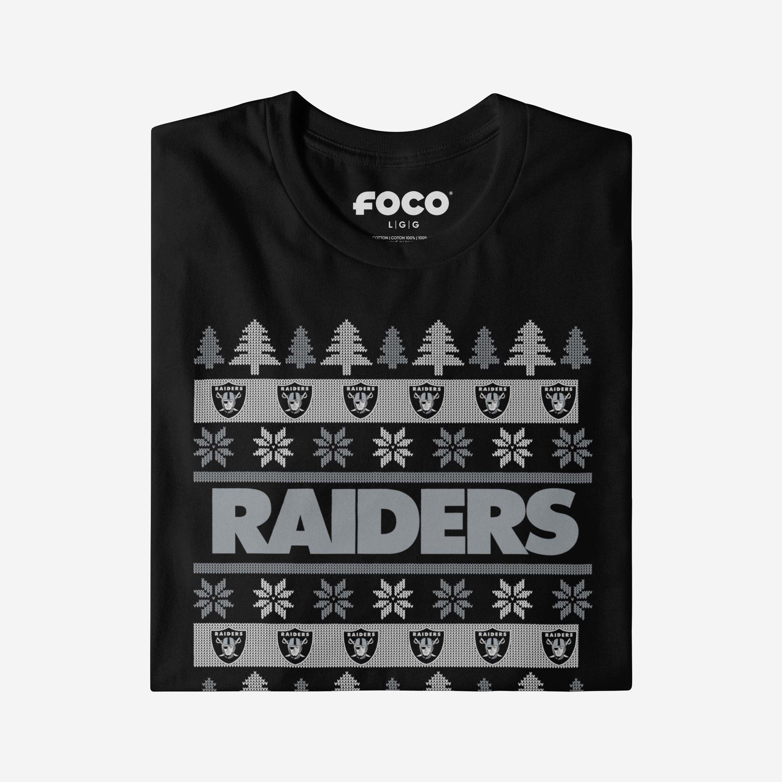 Las Vegas Raiders Holiday Sweater T-Shirt - Image 4