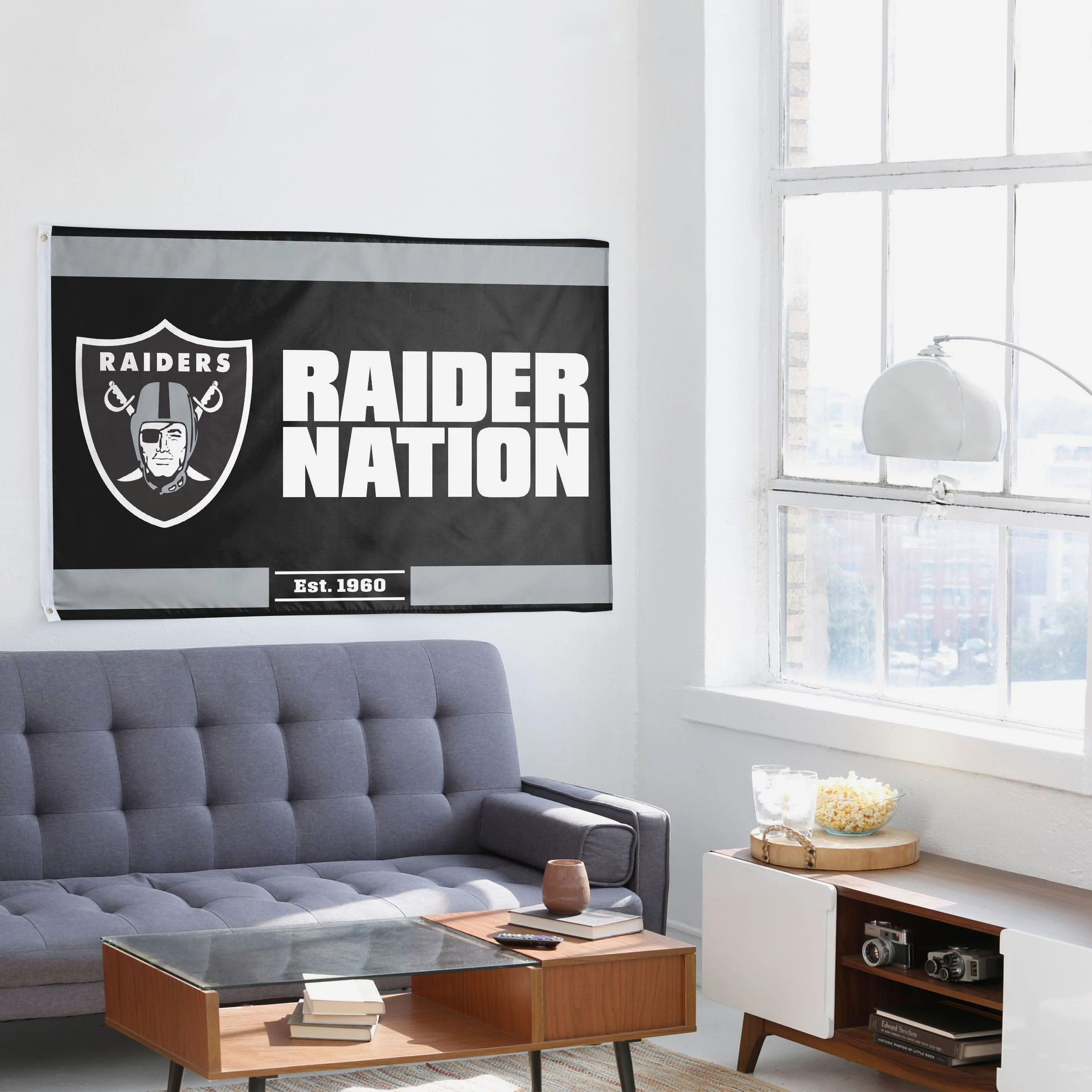Las Vegas Raiders Horizontal Slogan Flag - Image 4