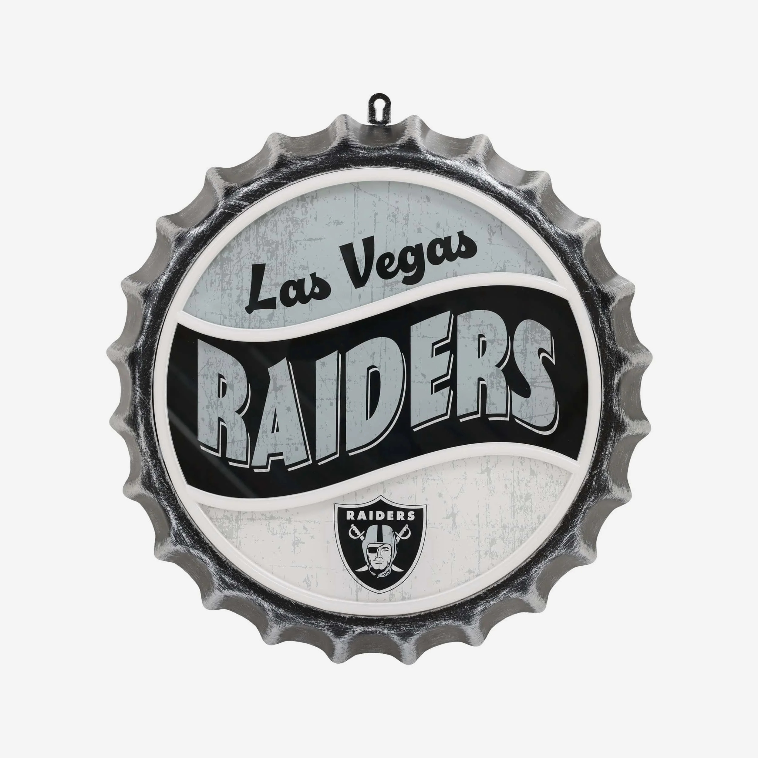 Las Vegas Raiders LED Neon Backlit Bottle Cap Wall Sign