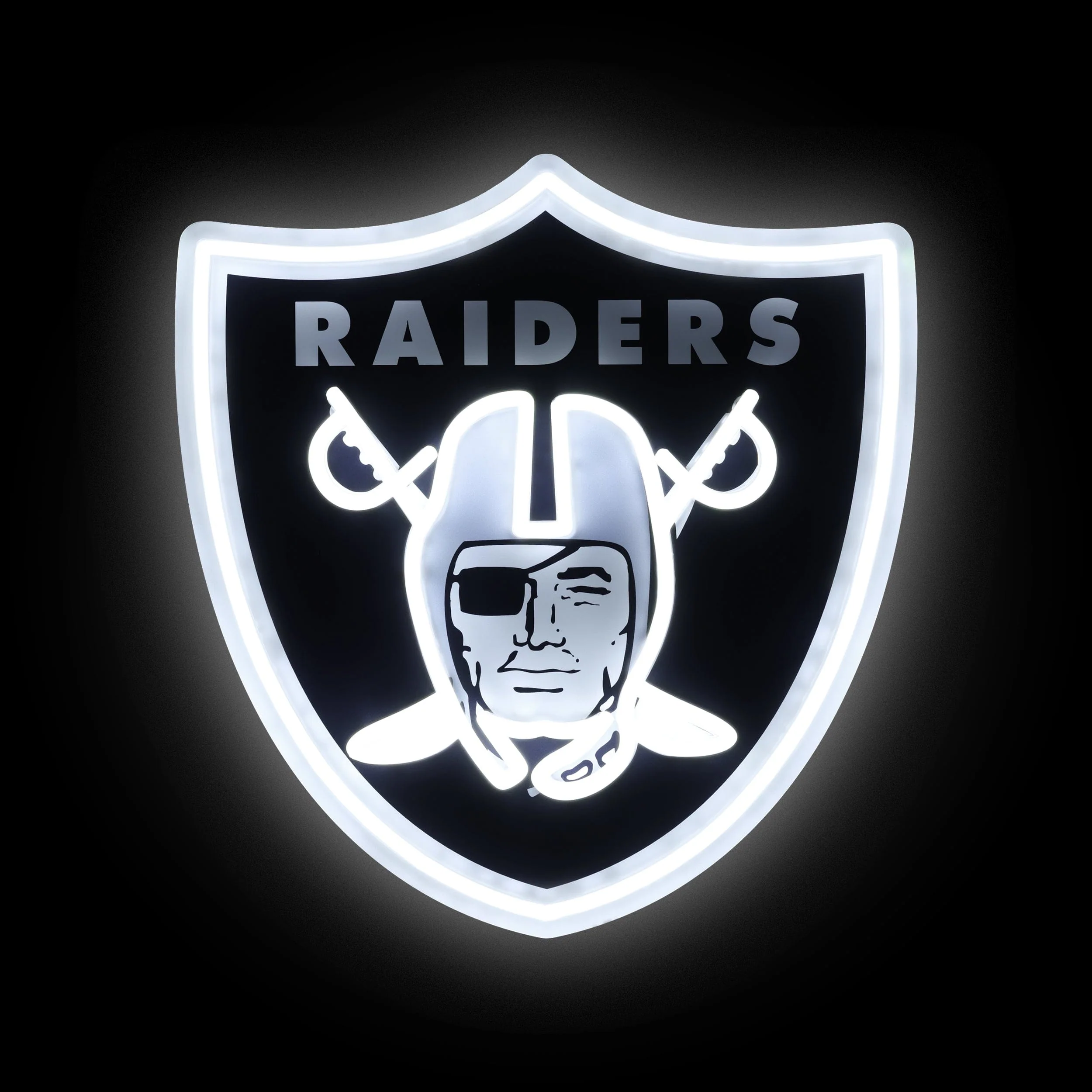 Las Vegas Raiders LED Neon Light Up Team Logo Sign - Image 2