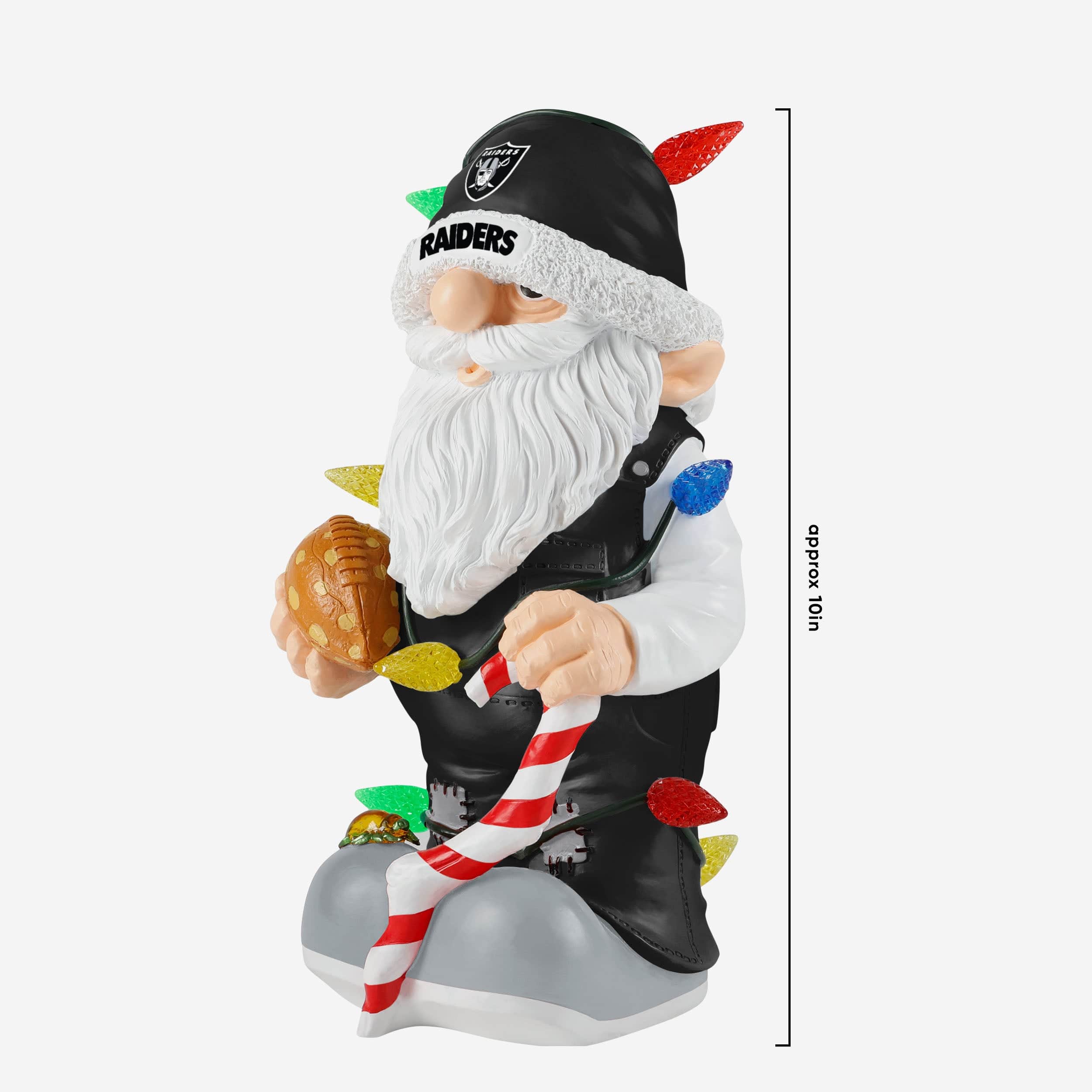 Las Vegas Raiders Light Up Holiday Gnome - Image 4