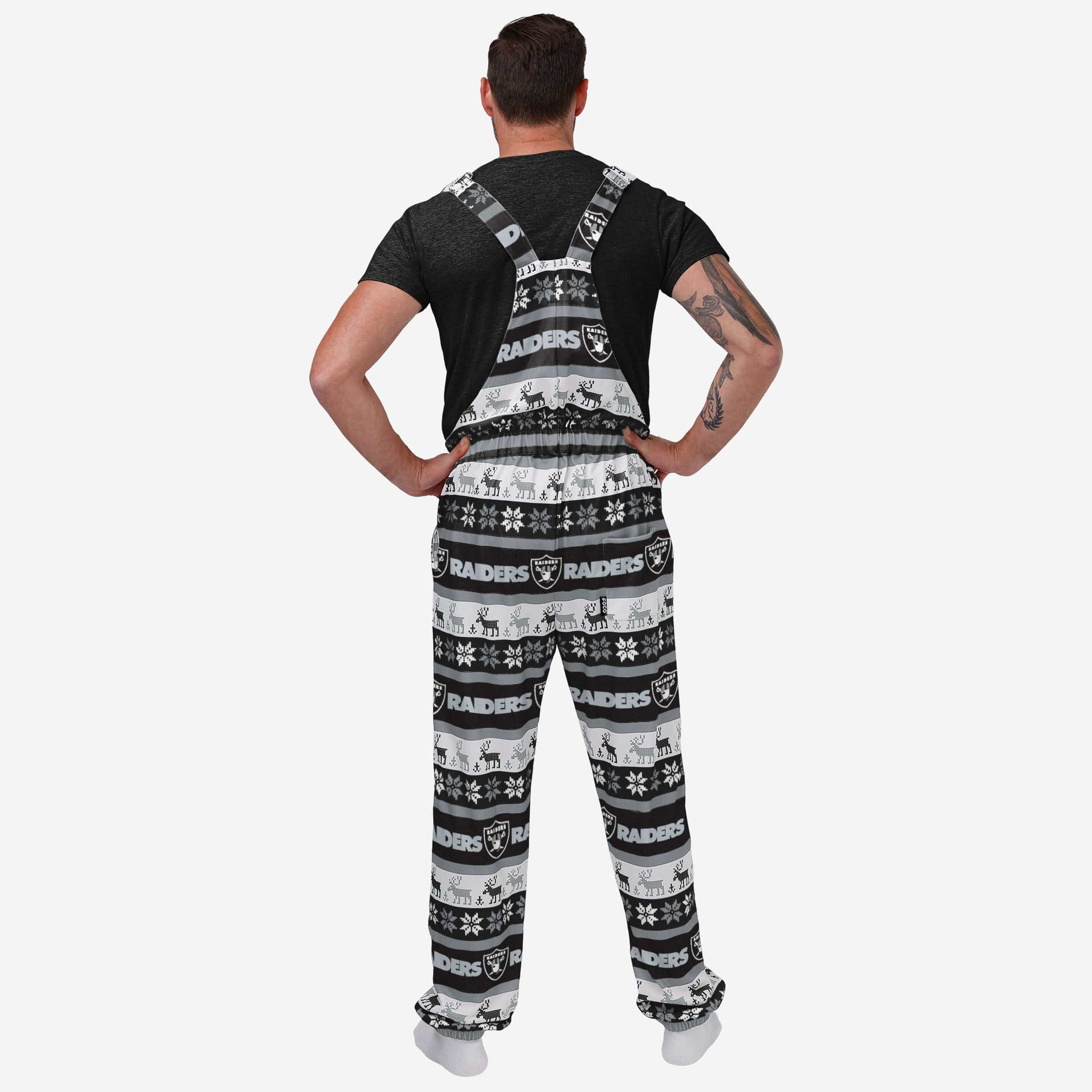 Las Vegas Raiders Mens Ugly Home Gating Bib Overalls - Image 2