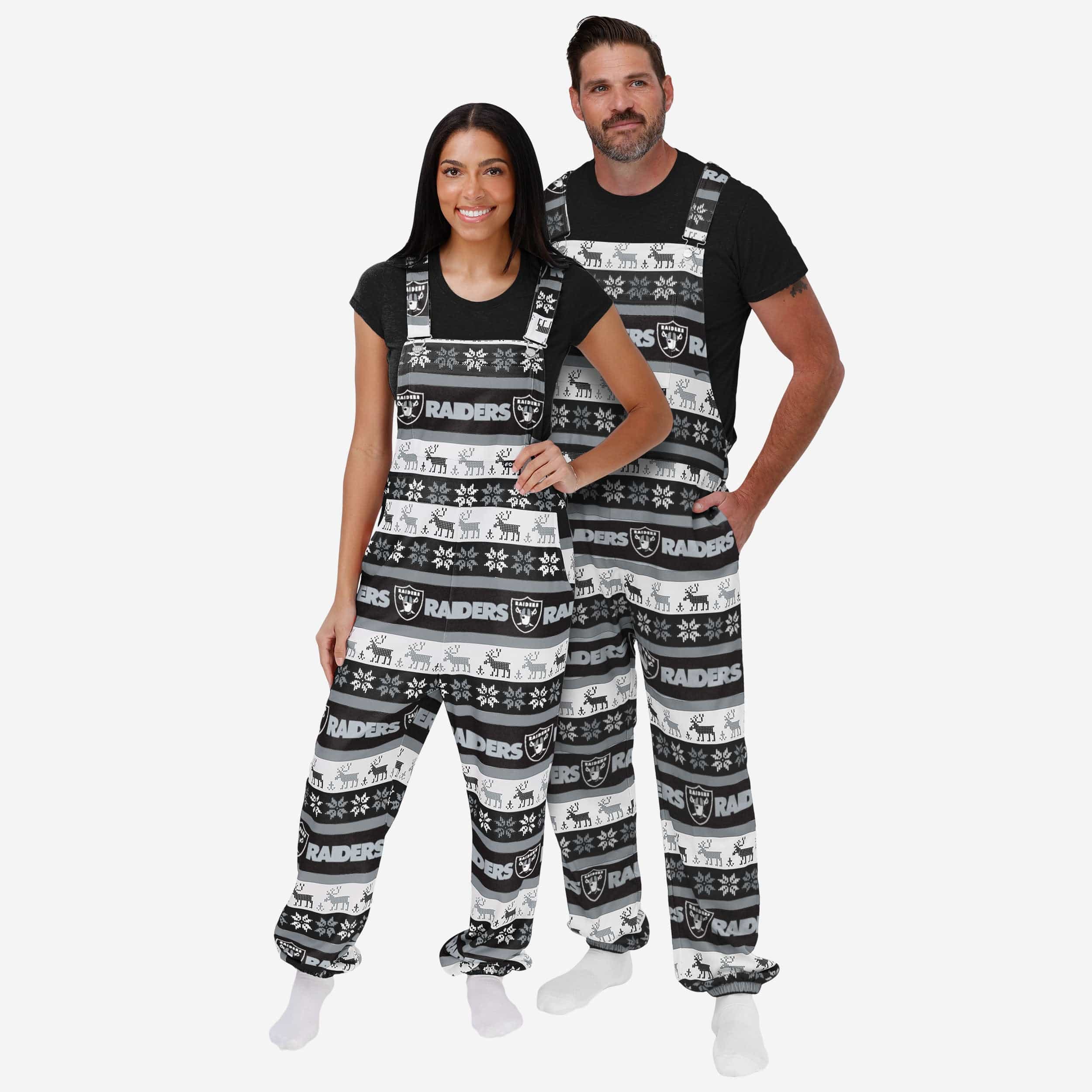 Las Vegas Raiders Mens Ugly Home Gating Bib Overalls - Image 3