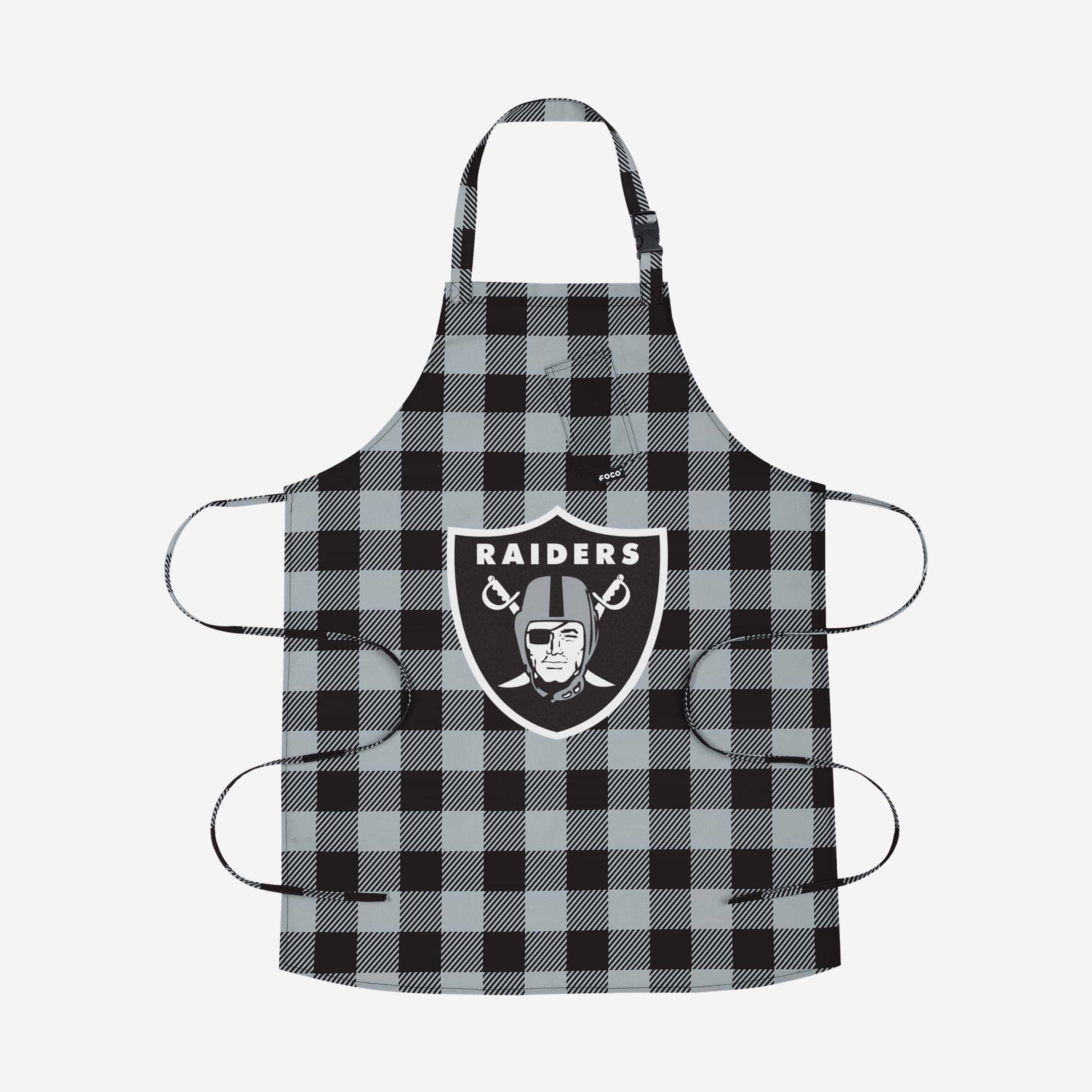 Las Vegas Raiders Plaid Apron