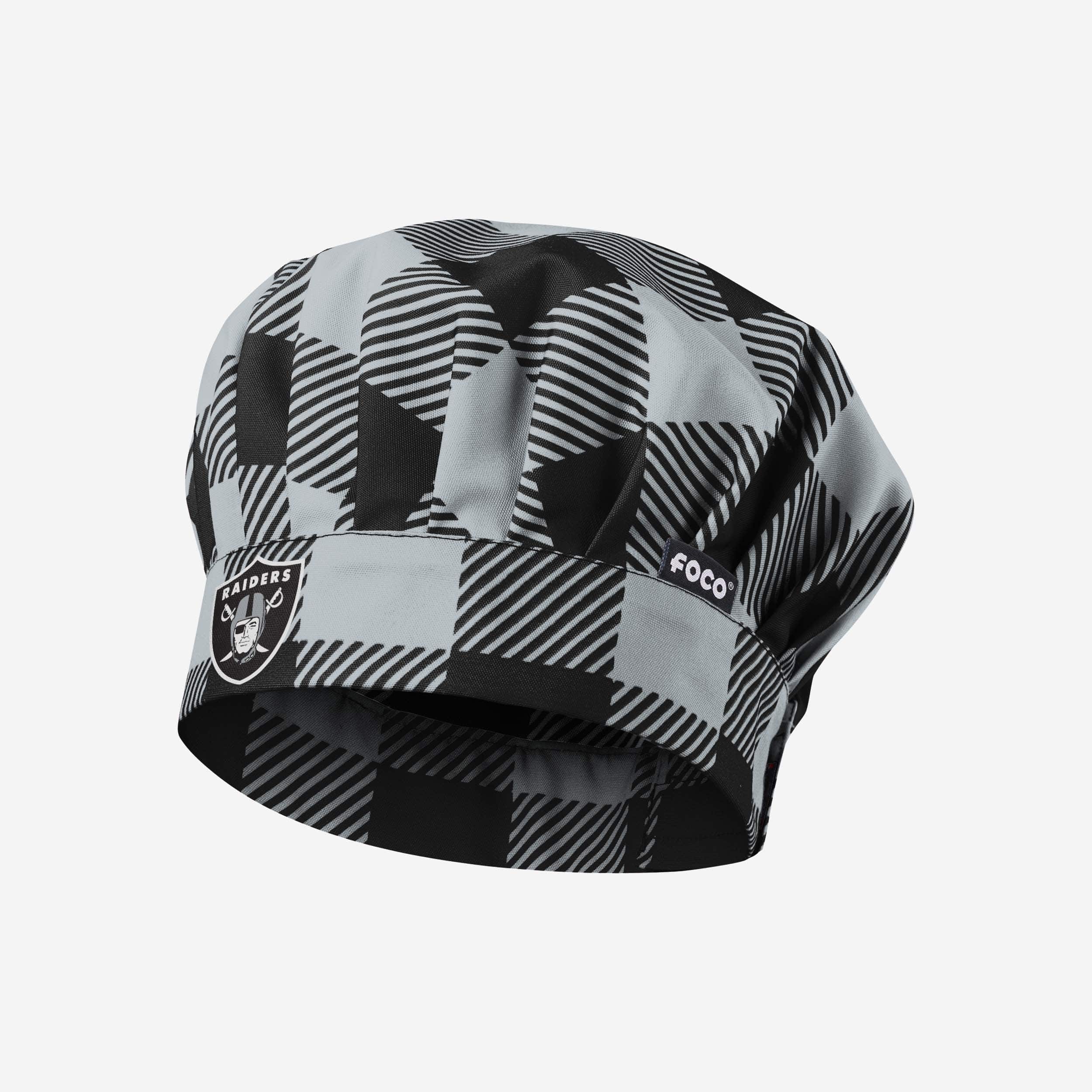 Las Vegas Raiders Plaid Chef Hat