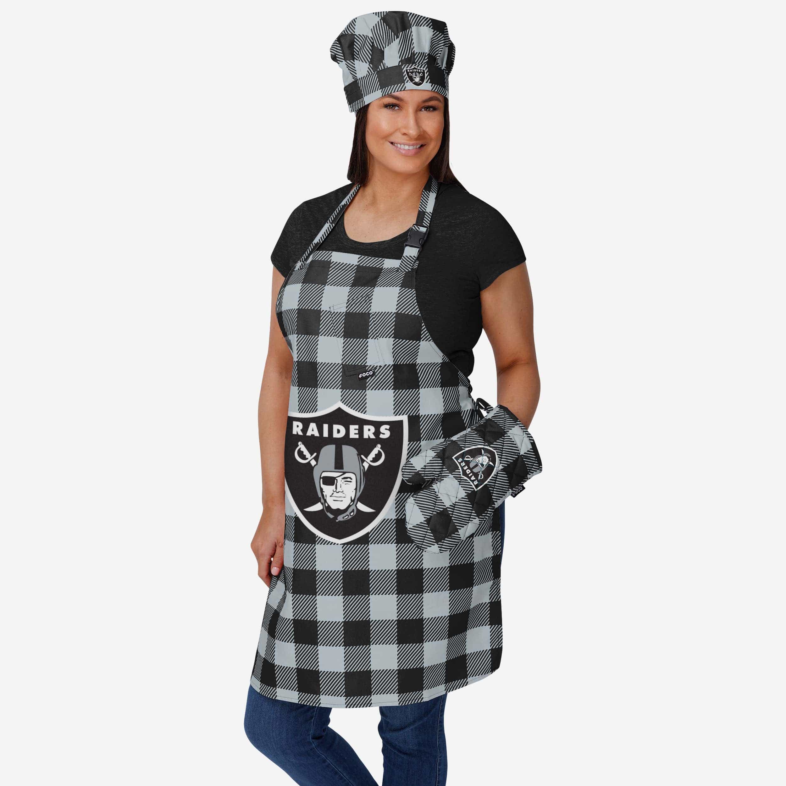 Las Vegas Raiders Plaid Chef Set - Image 2