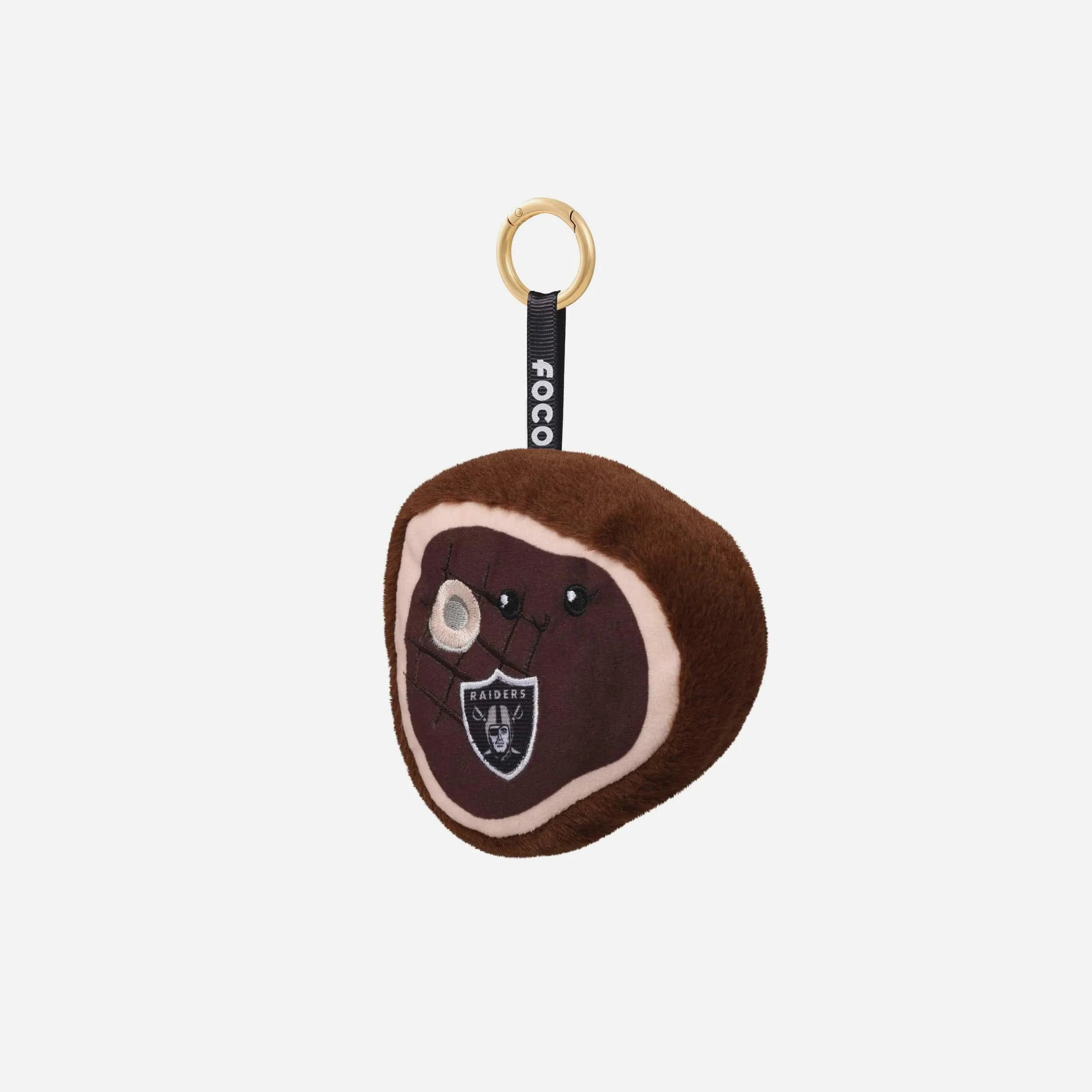 Las Vegas Raiders Plush Food Bag Charm Keychain - Image 3