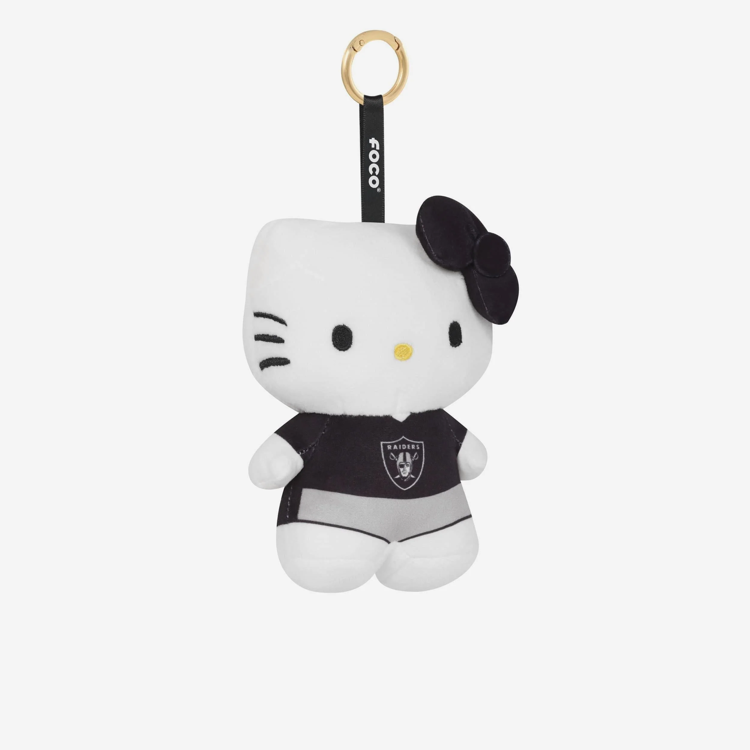 Las Vegas Raiders Plush Hello Kitty® Bag Charm Keychain - Image 3