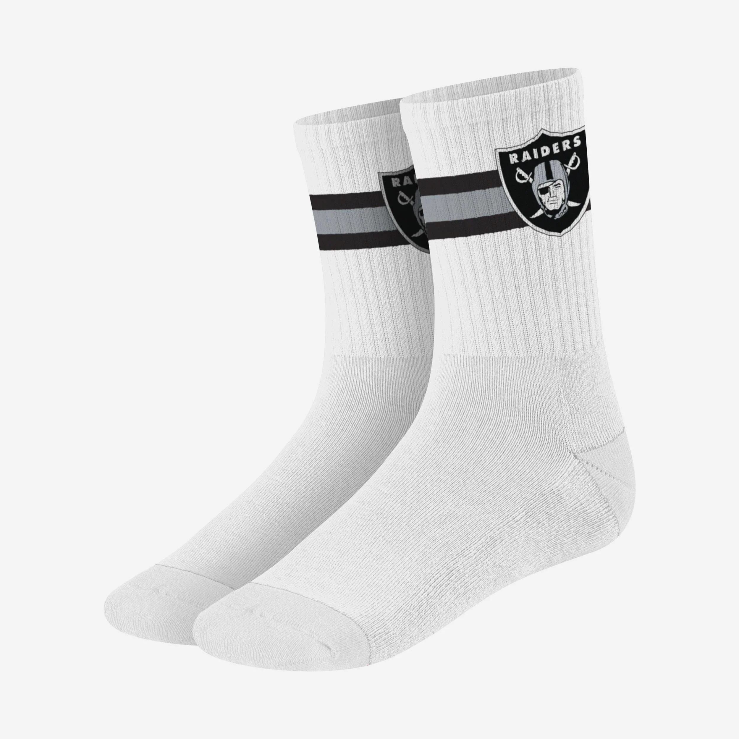 Las Vegas Raiders Primary Logo White Socks - Image 3
