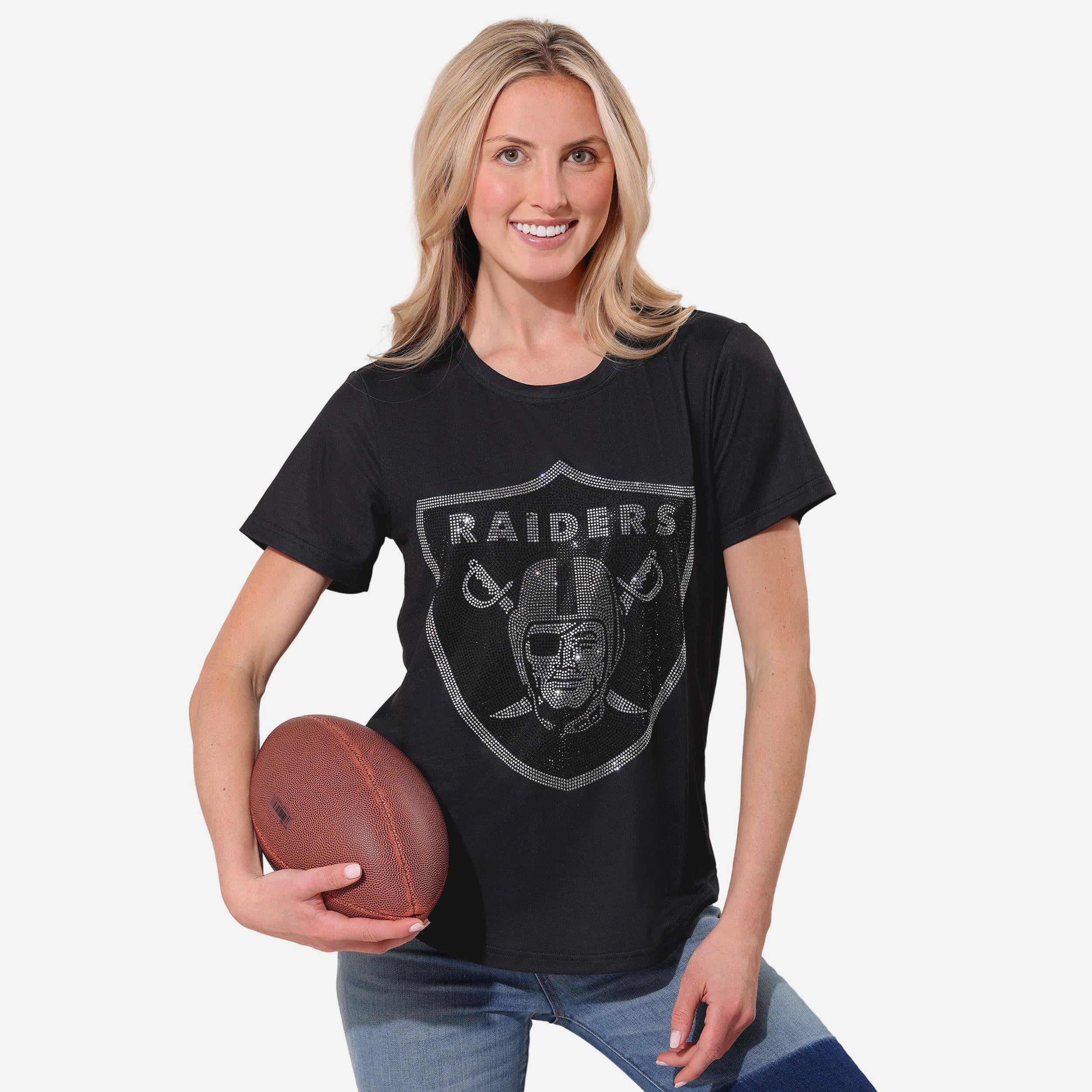 Las Vegas Raiders Rhinestone Tunic Top