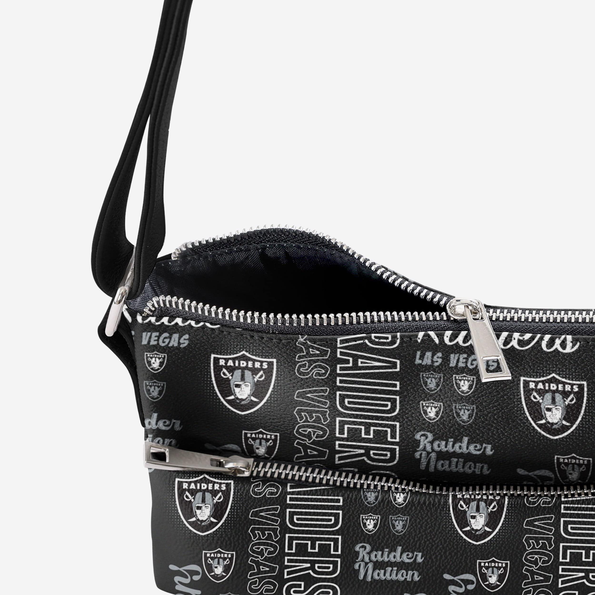 Las Vegas Raiders Spirited Style Printed Collection Foldover Tote Bag - Image 4