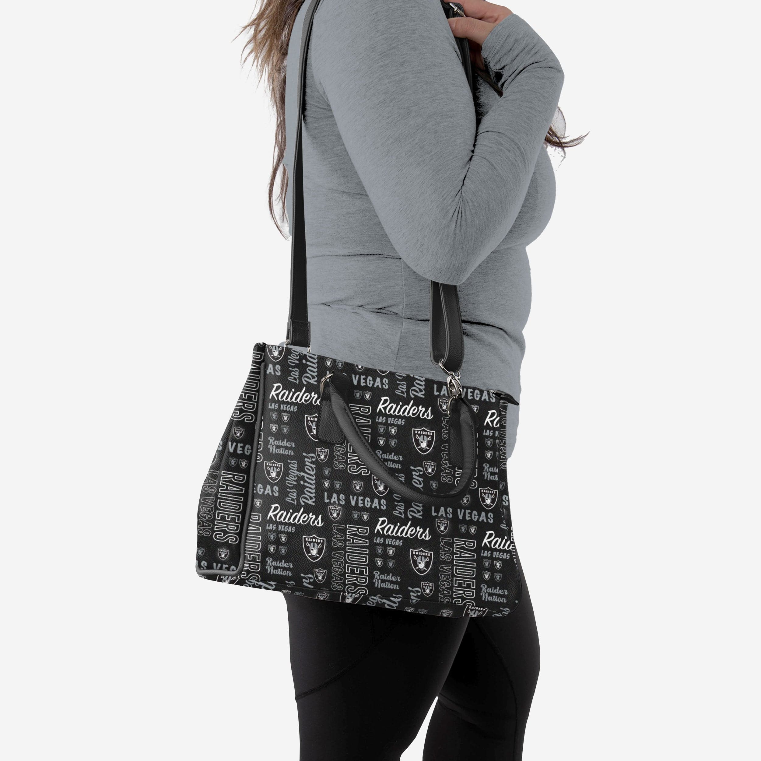 Las Vegas Raiders Spirited Style Printed Collection Purse - Image 2