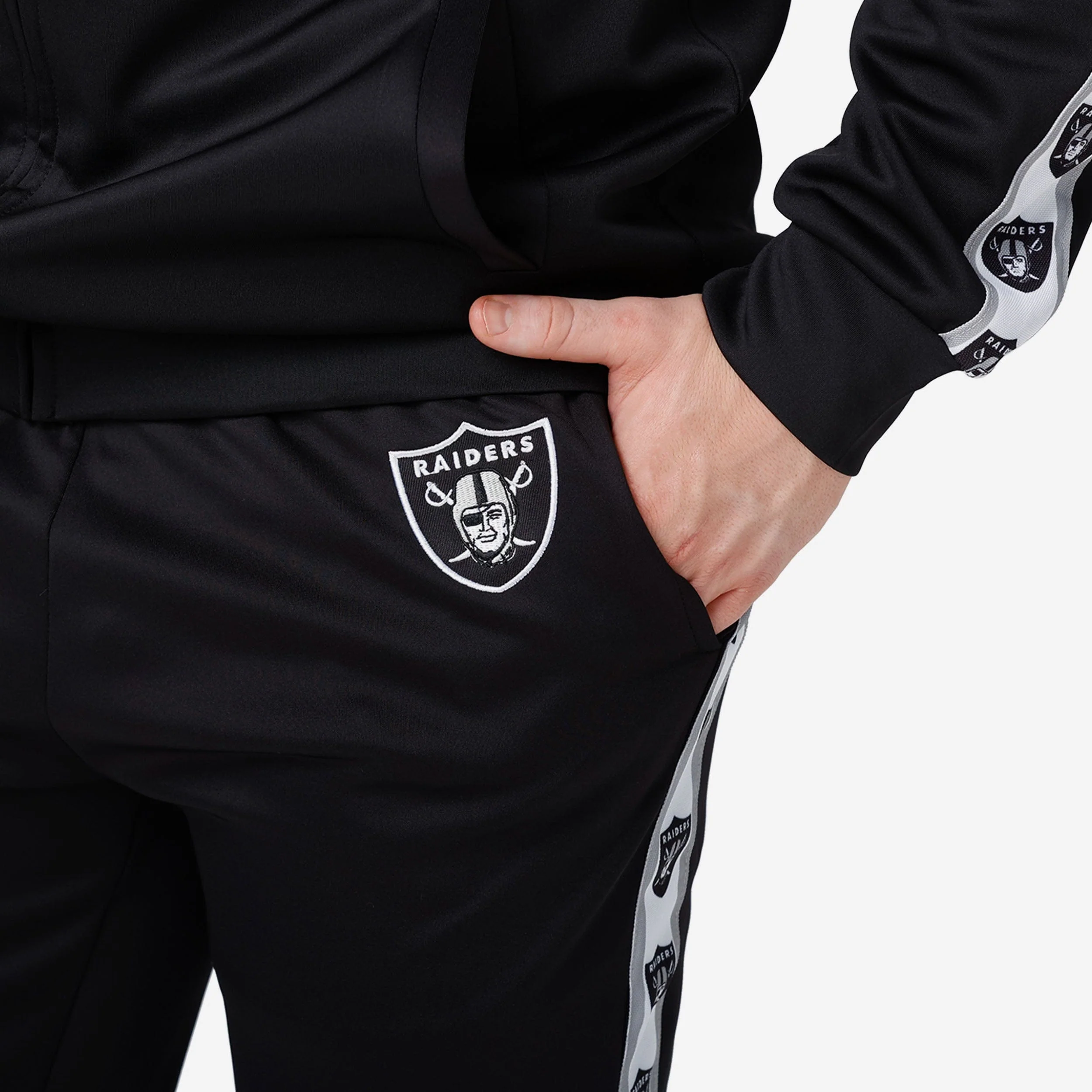 Las Vegas Raiders Stripe Logo Track Pants - Image 3