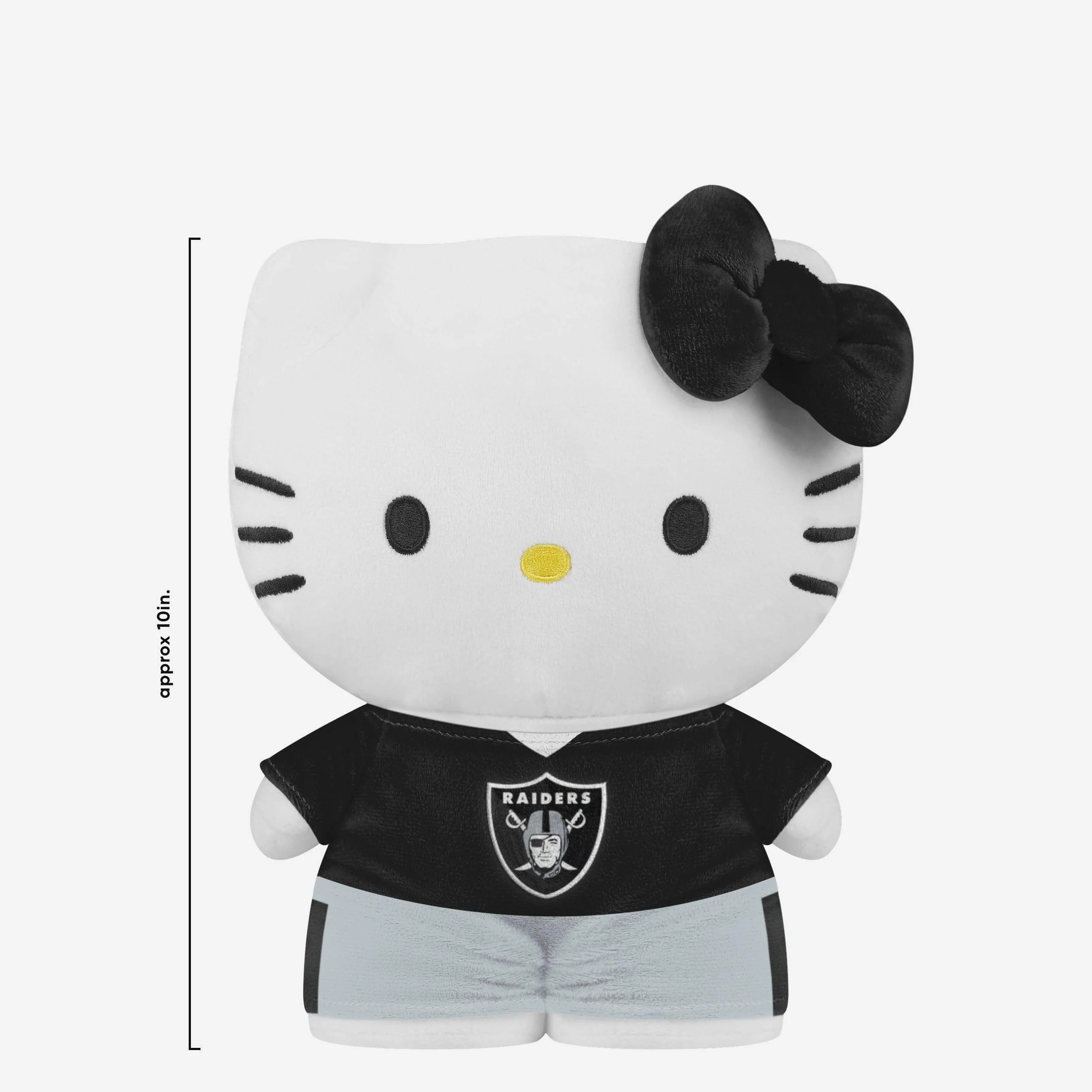 Las Vegas Raiders Team Color Bow Hello Kitty® Jersey Plush - Image 2