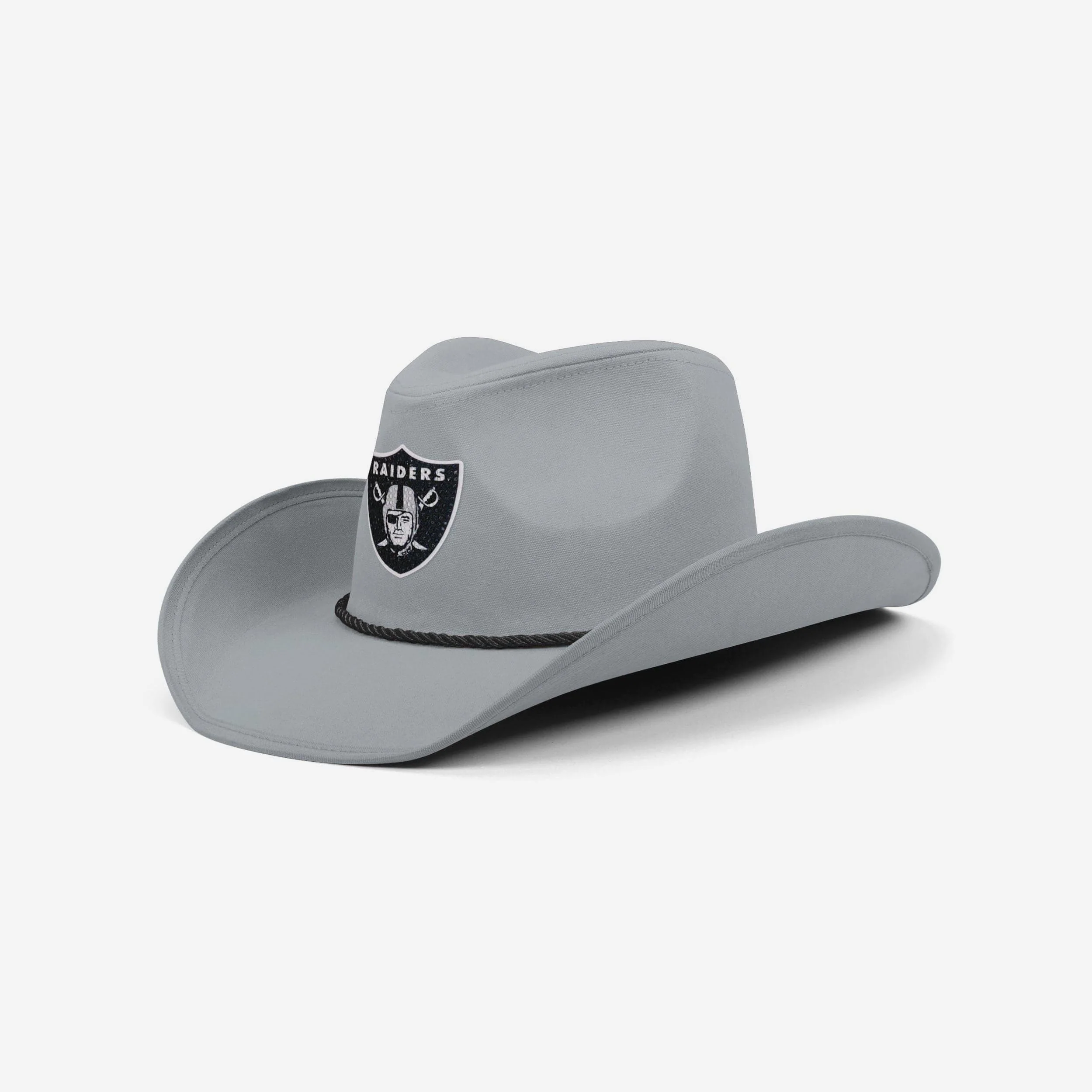 Las Vegas Raiders Team Color Rhinestone Logo Cowboy Hat