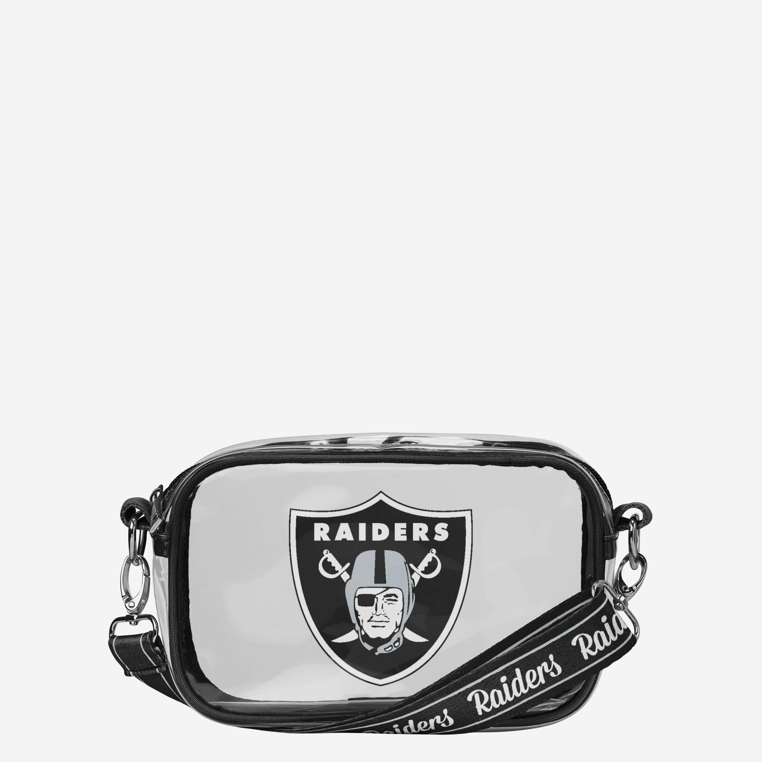 Las Vegas Raiders Team Stripe Clear Crossbody Bag