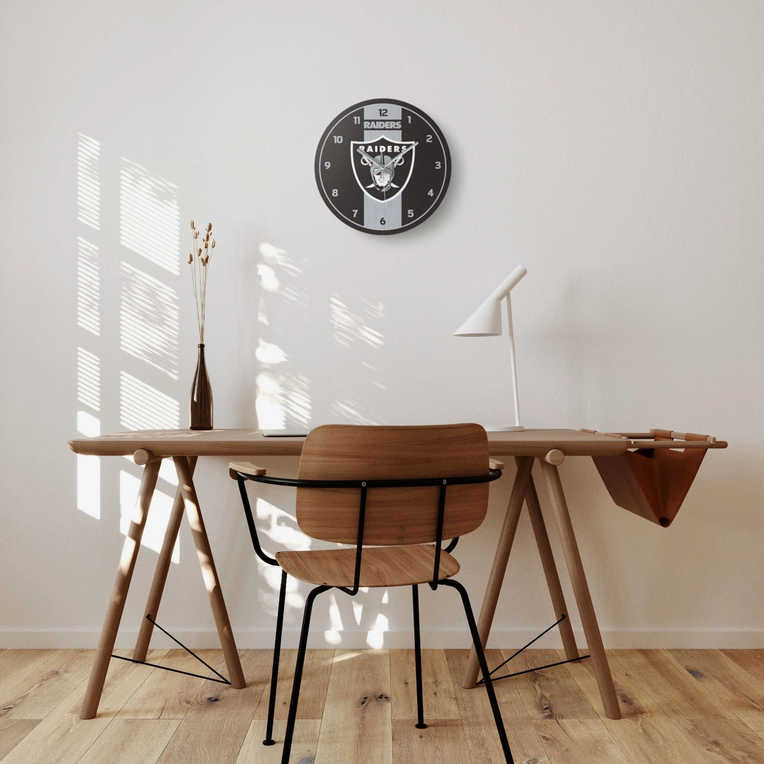 Las Vegas Raiders Team Stripe Clock - Image 4