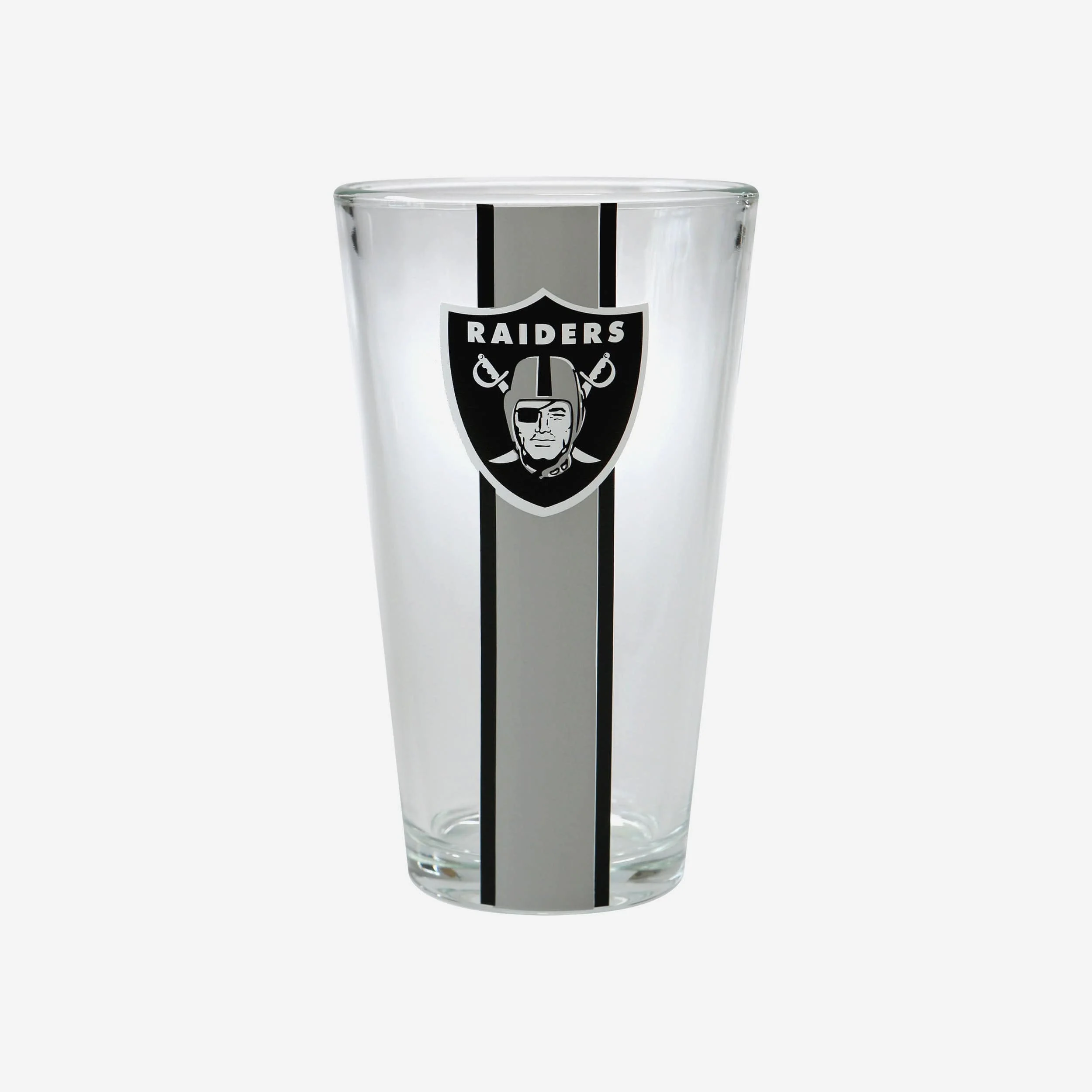 Las Vegas Raiders Team Stripe Pint Glass