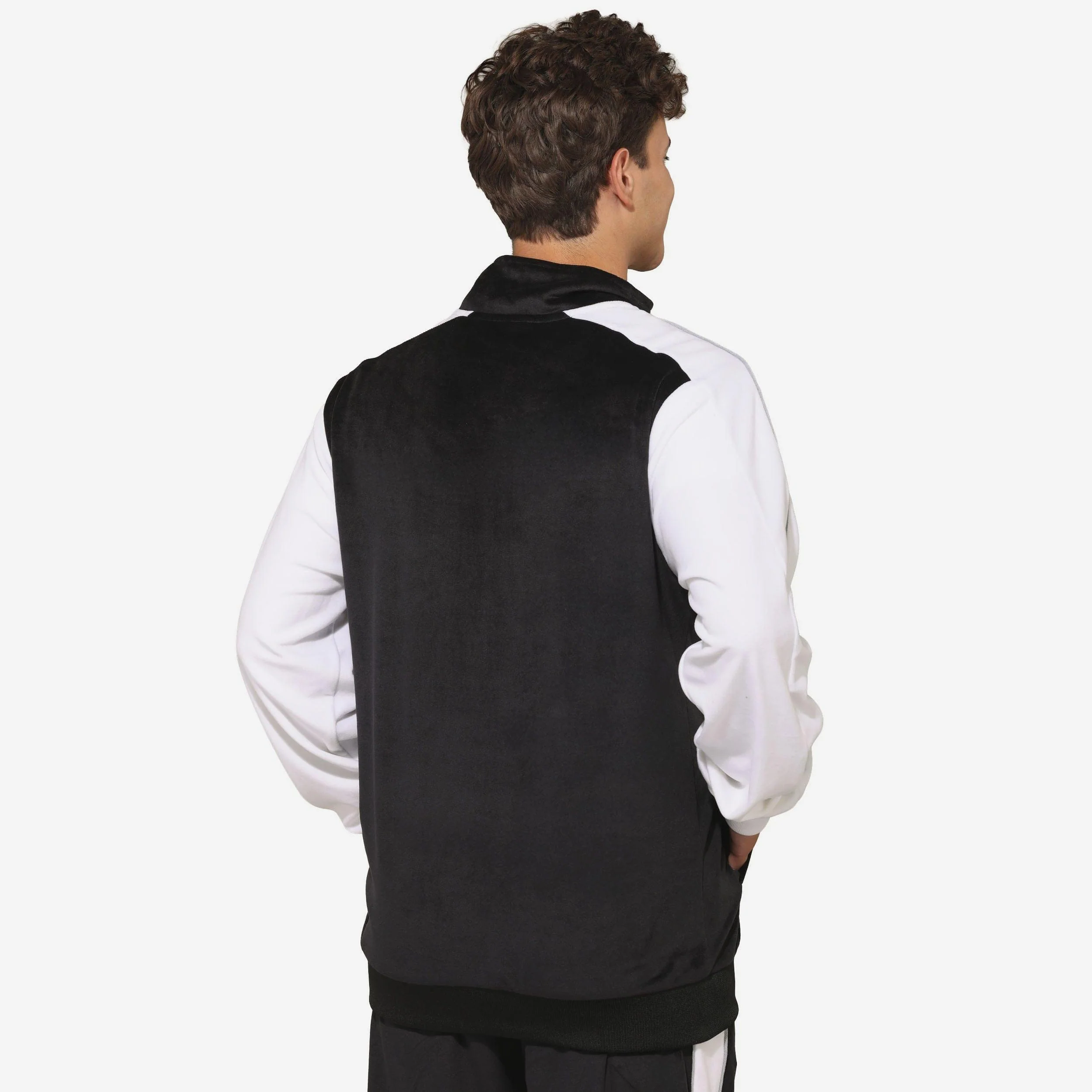 Las Vegas Raiders Two Tone Velour Zip Up Top - Image 2