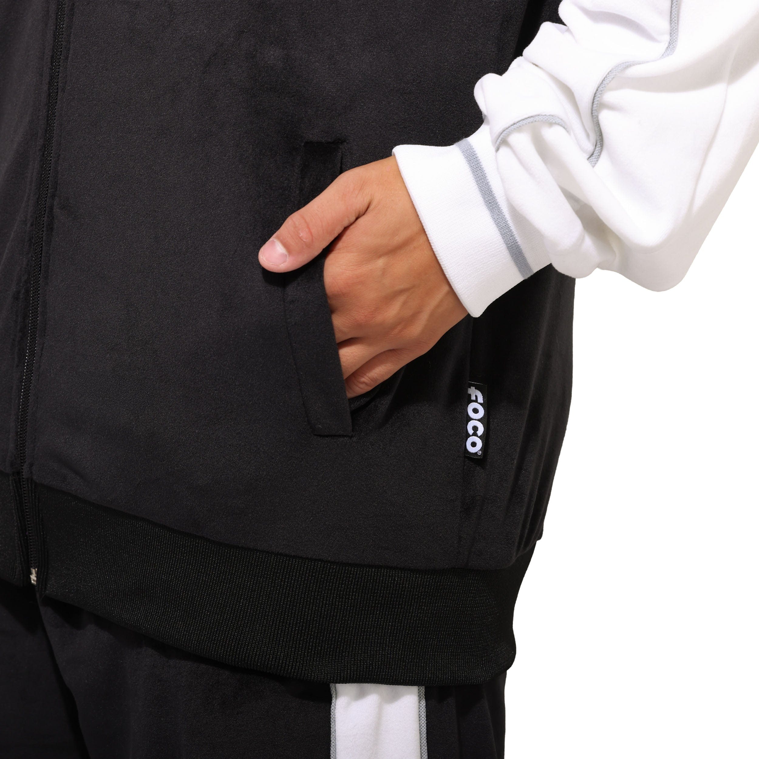 Las Vegas Raiders Two Tone Velour Zip Up Top - Image 4