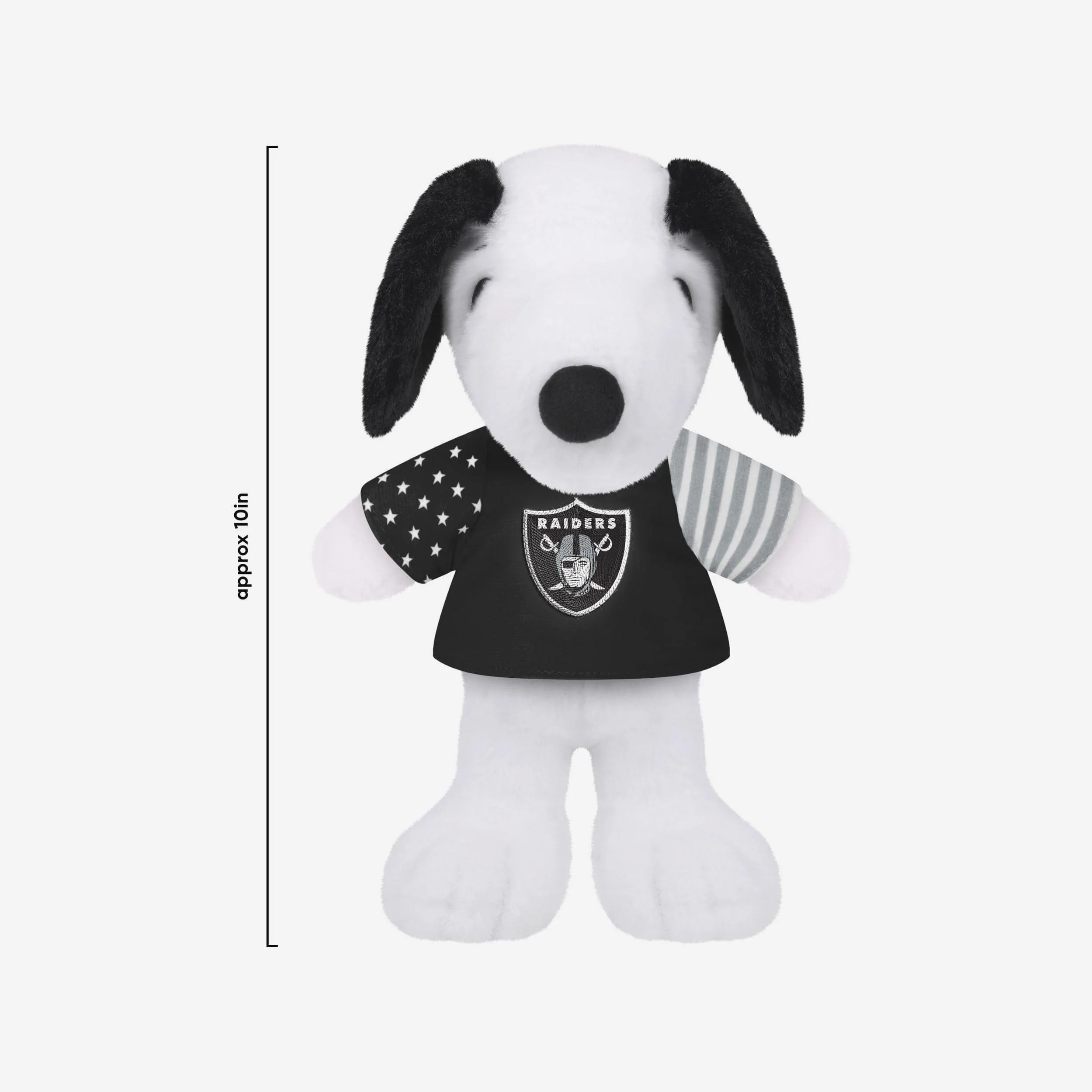 Las Vegas Raiders USA Flag Snoopy Peanuts Team Jersey Plush - Image 3