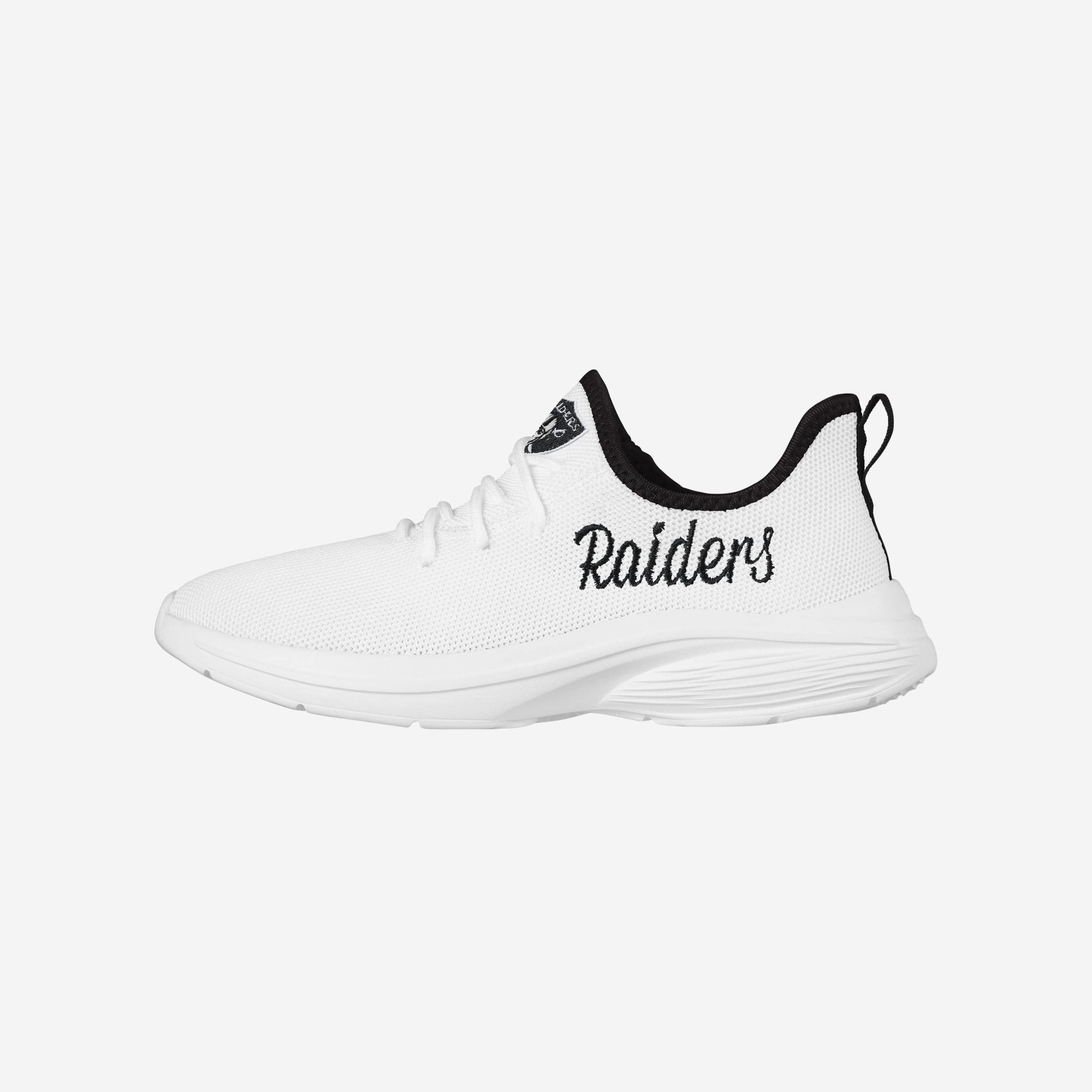 Las Vegas Raiders Womens Midsole White Sneakers