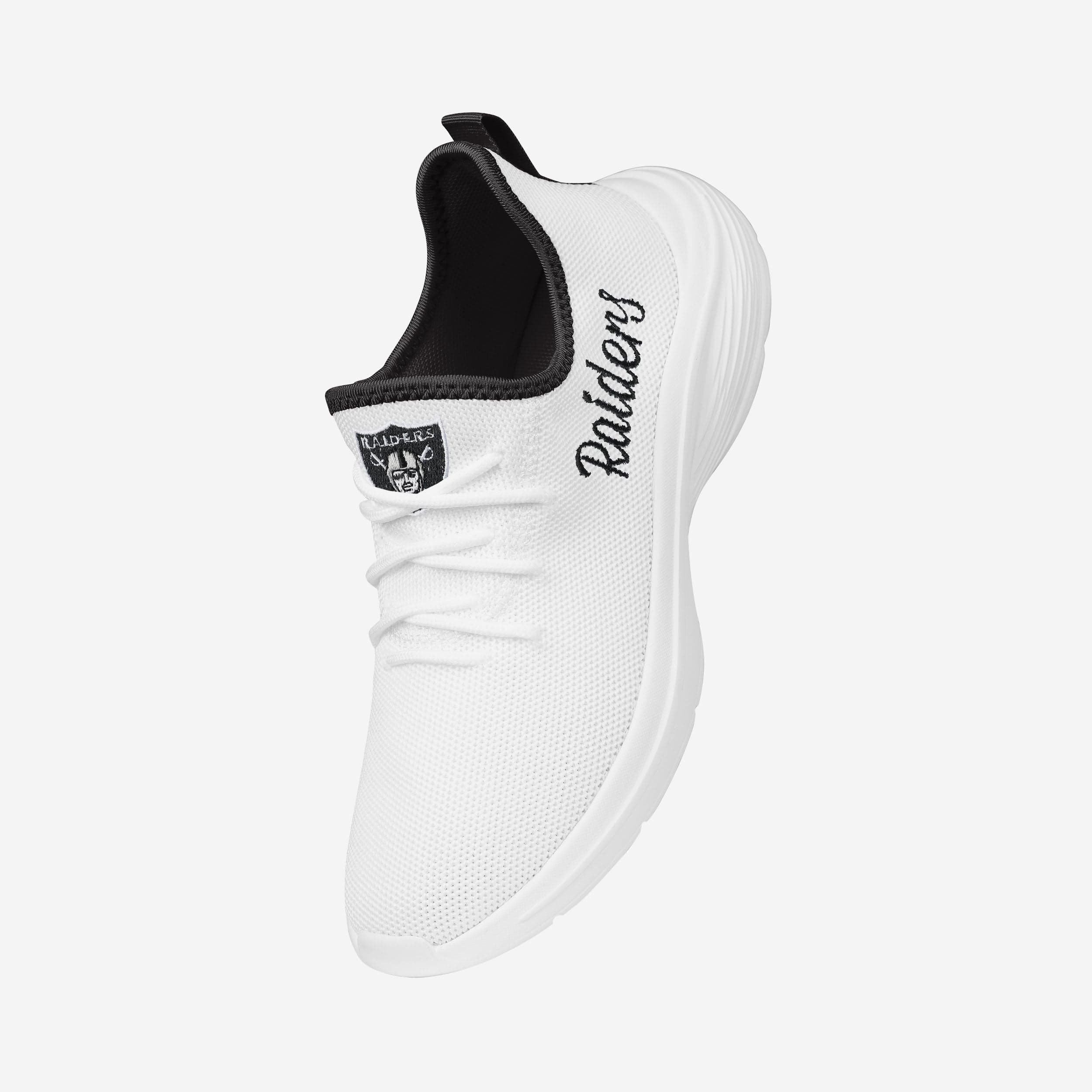 Las Vegas Raiders Womens Midsole White Sneakers - Image 2