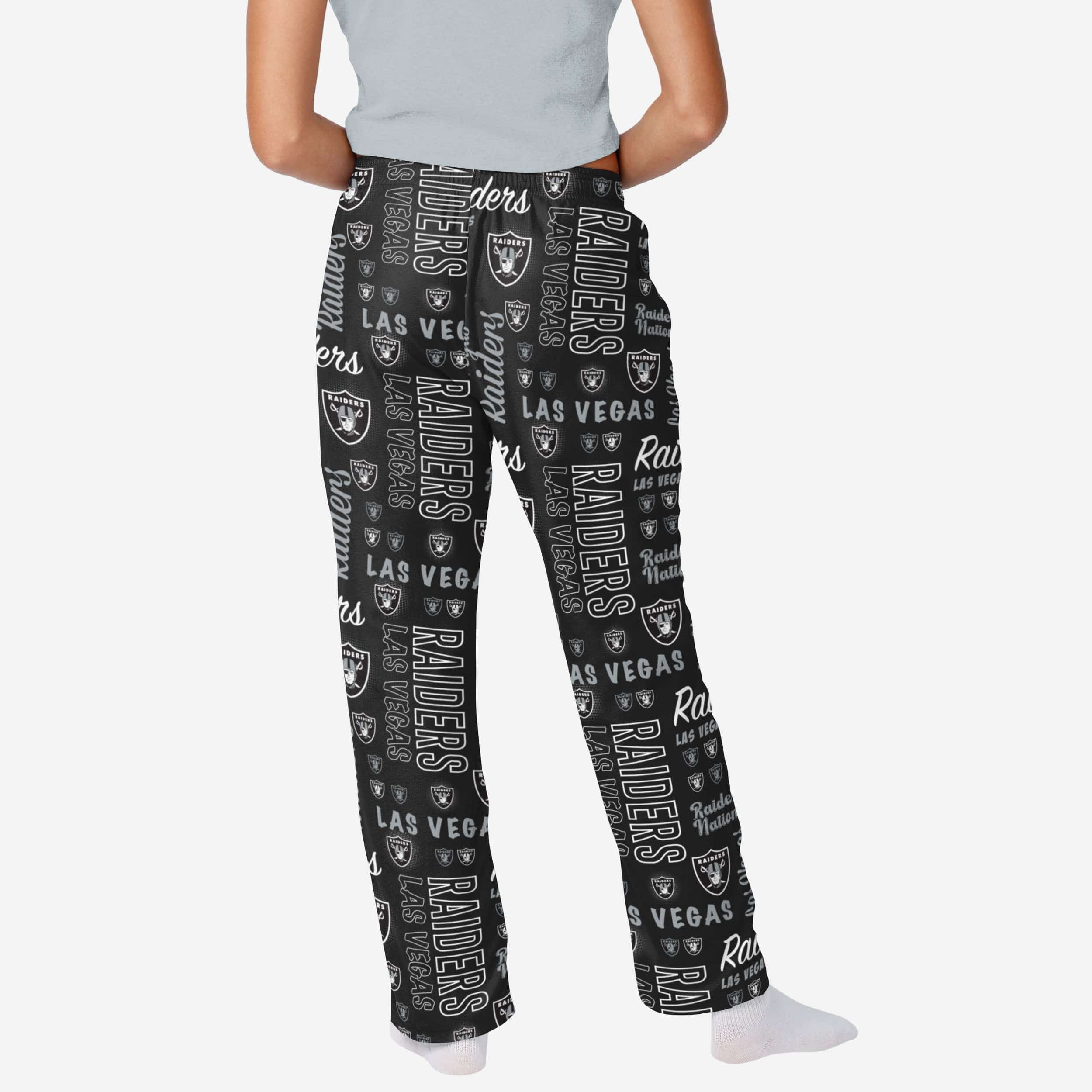 Las Vegas Raiders Womens Mini Print Lounge Pants - Image 2