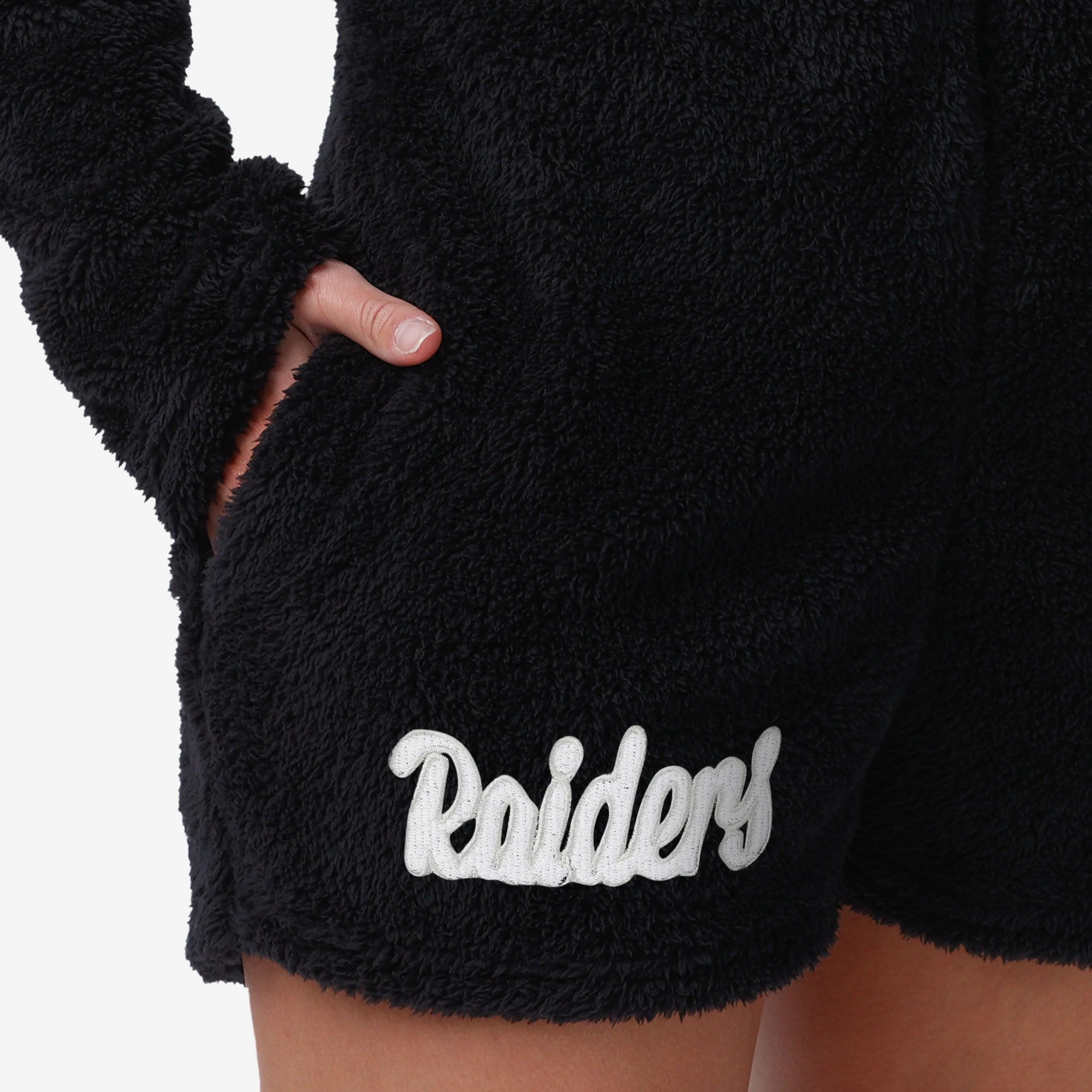 Las Vegas Raiders Womens Short Cozy One Piece Pajamas - Image 4