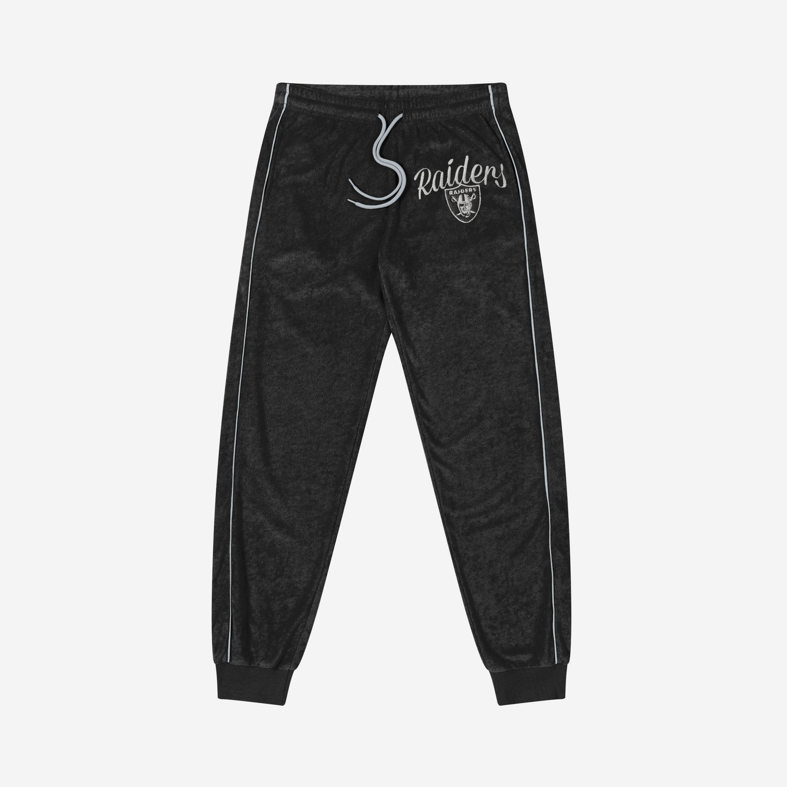 Las Vegas Raiders Womens Terry Knit Joggers - Image 4