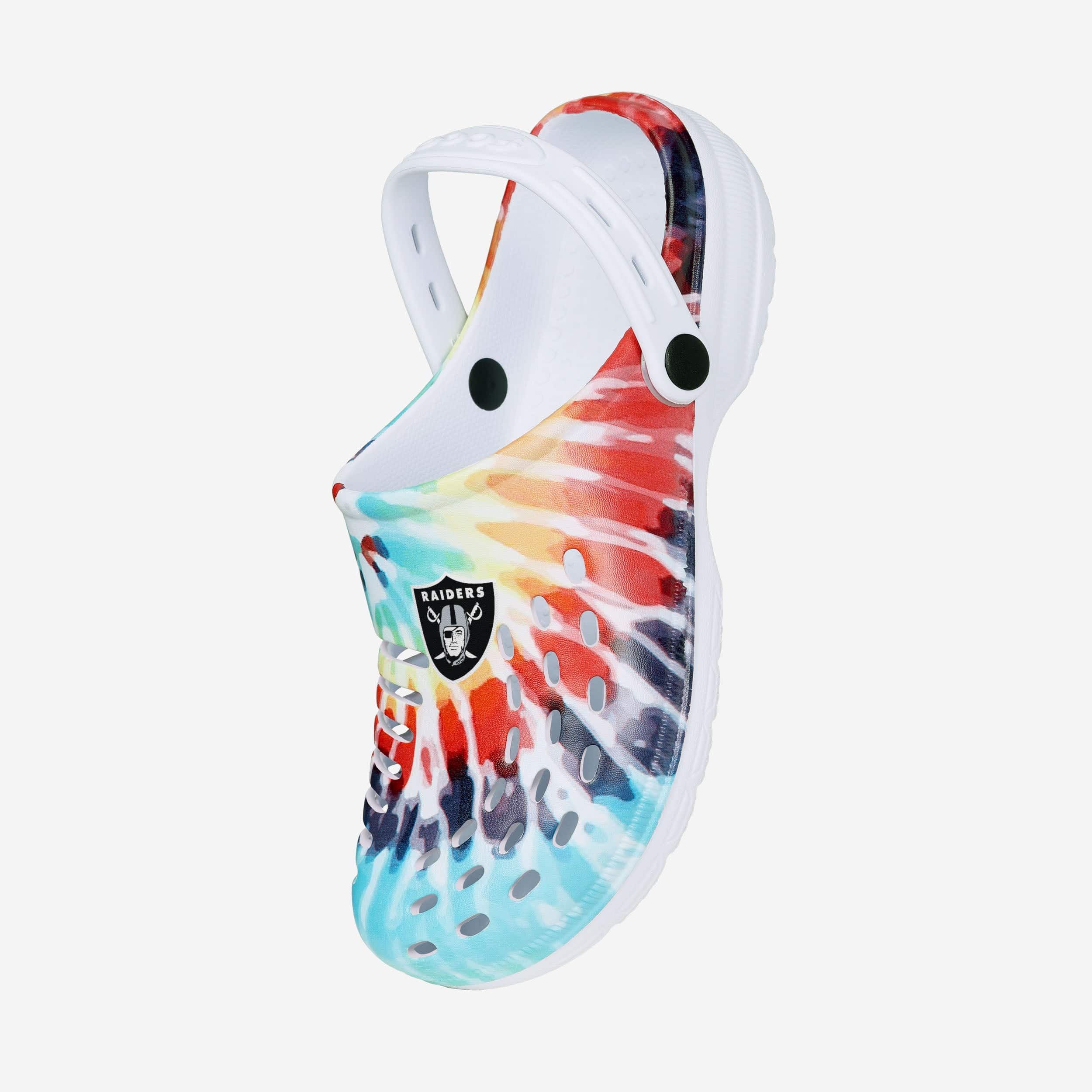 Las Vegas Raiders Womens Tie-Dye Clog With Strap - Image 2