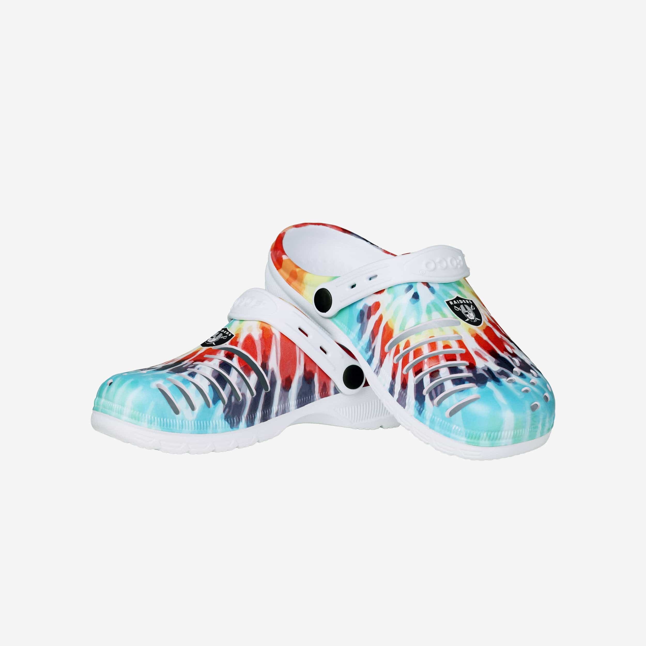 Las Vegas Raiders Womens Tie-Dye Clog With Strap - Image 3