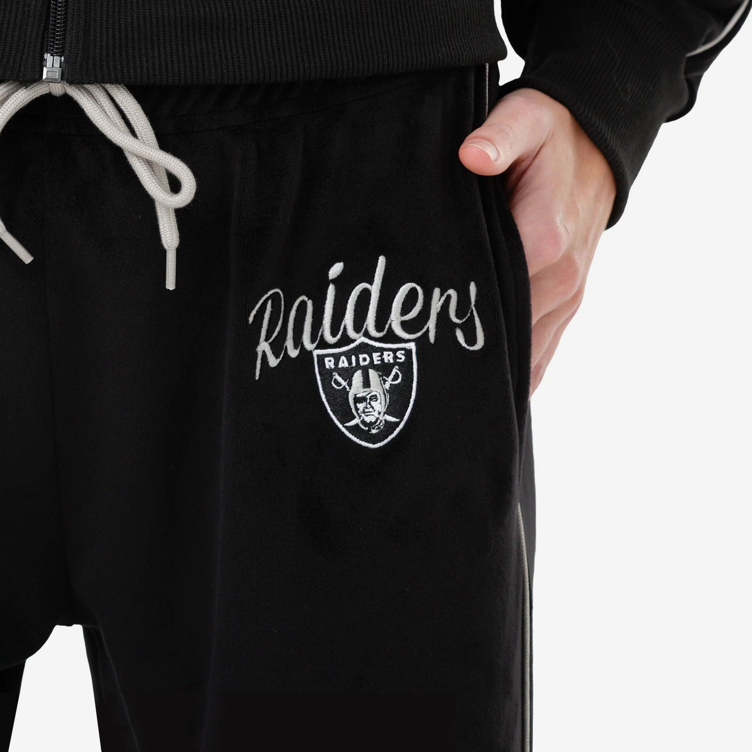 Las Vegas Raiders Womens Velour Pants - Image 3