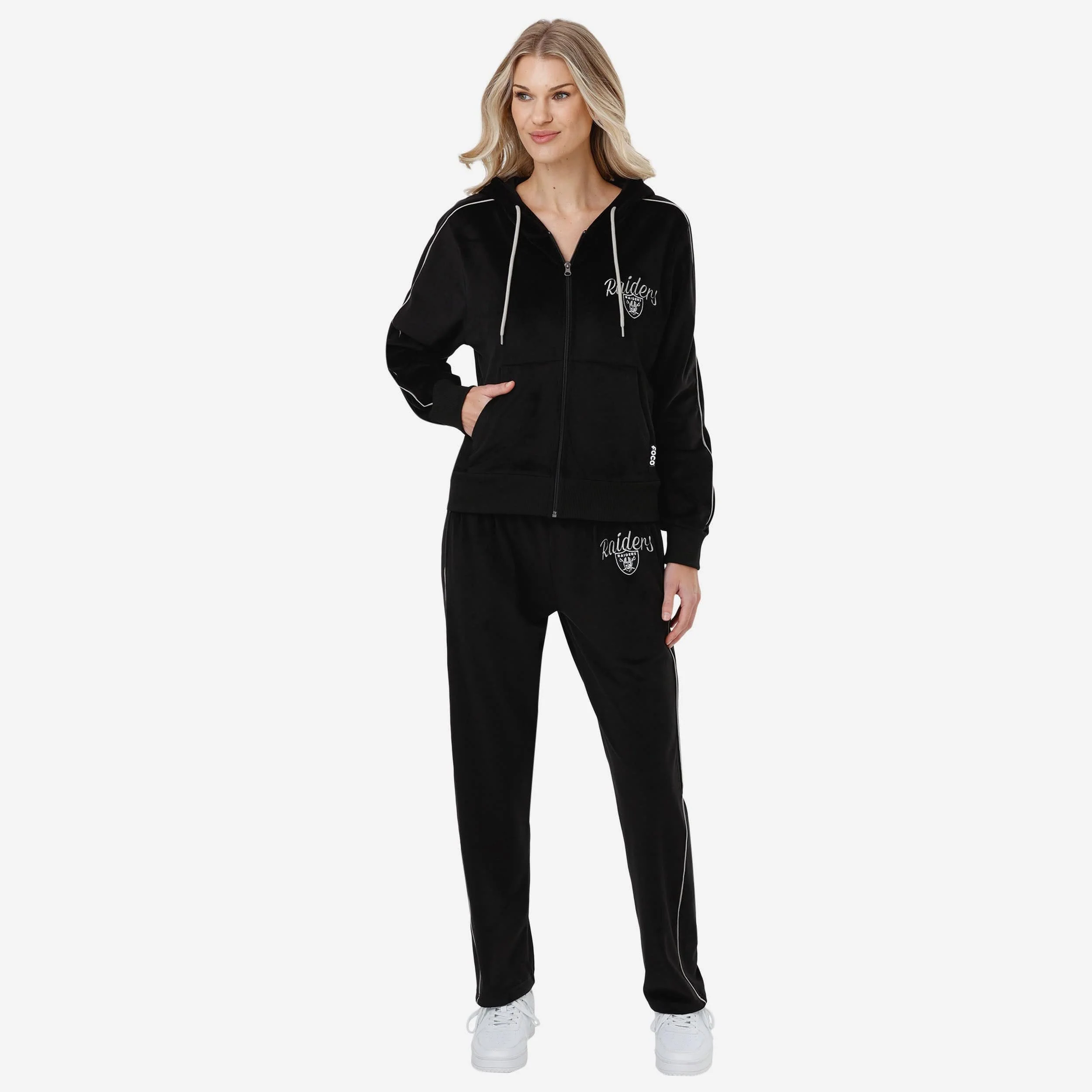 Las Vegas Raiders Womens Velour Pants - Image 5