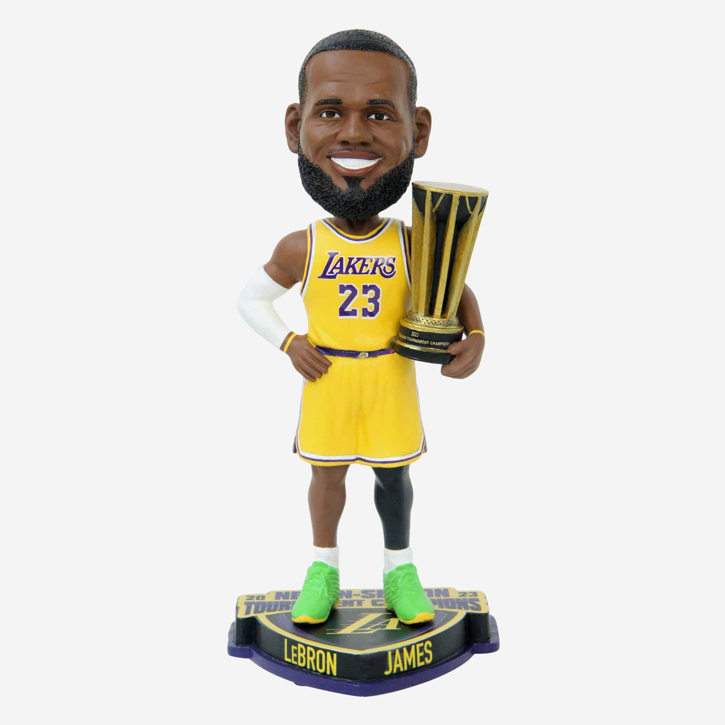 LeBron James Los Angeles Lakers 2023 In-Season Tournament Champion Bobblehead