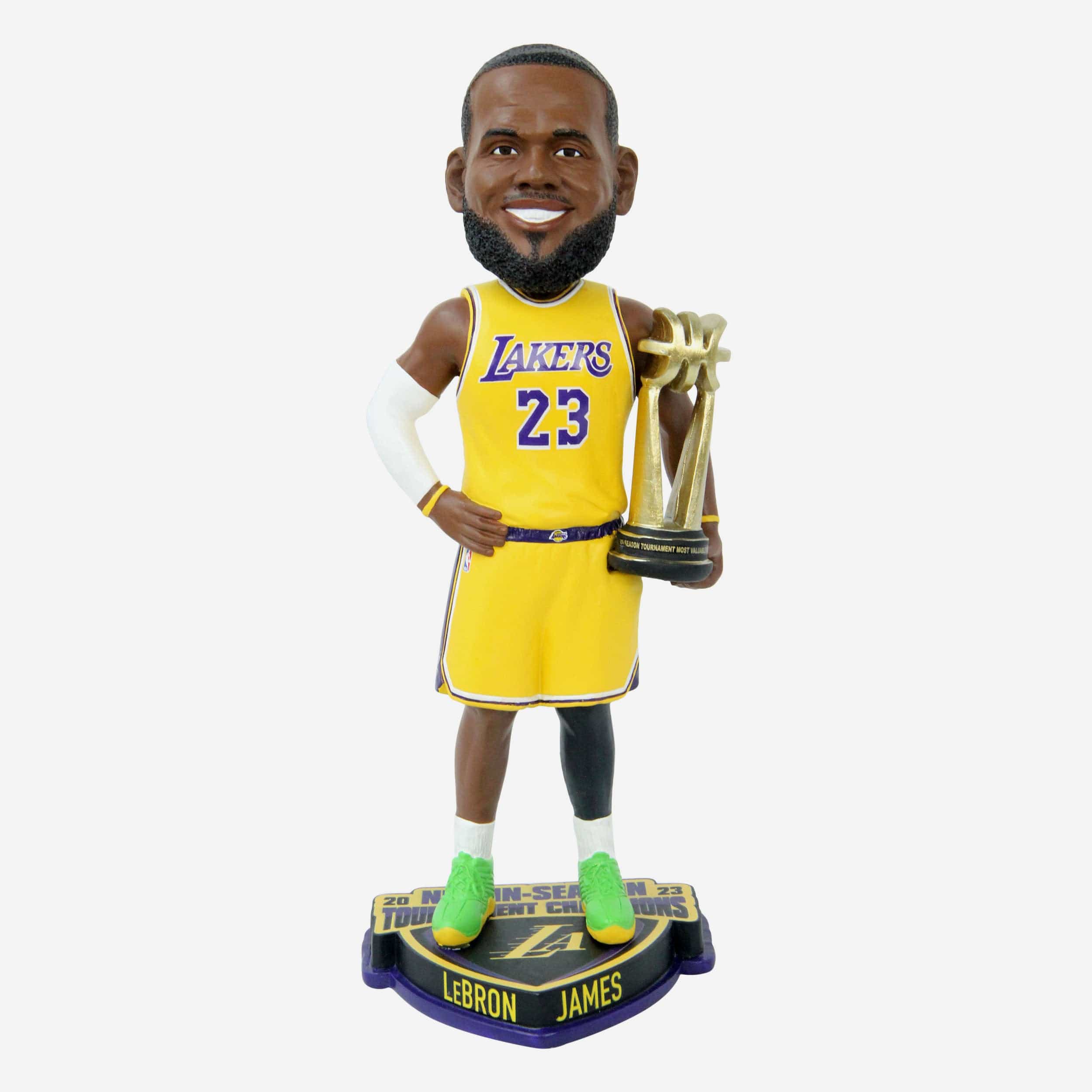 LeBron James Los Angeles Lakers 2023 In-Season Tournament Champion MVP Bobblehead
