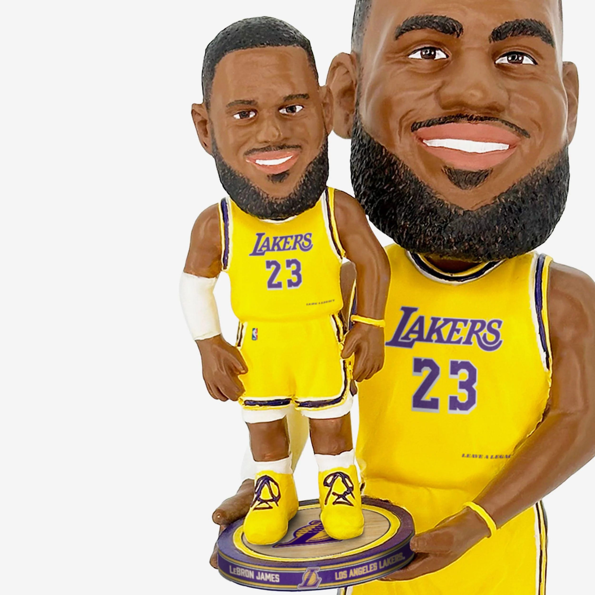 LeBron James Los Angeles Lakers Bobble Dubblz Bobblehead - Image 4