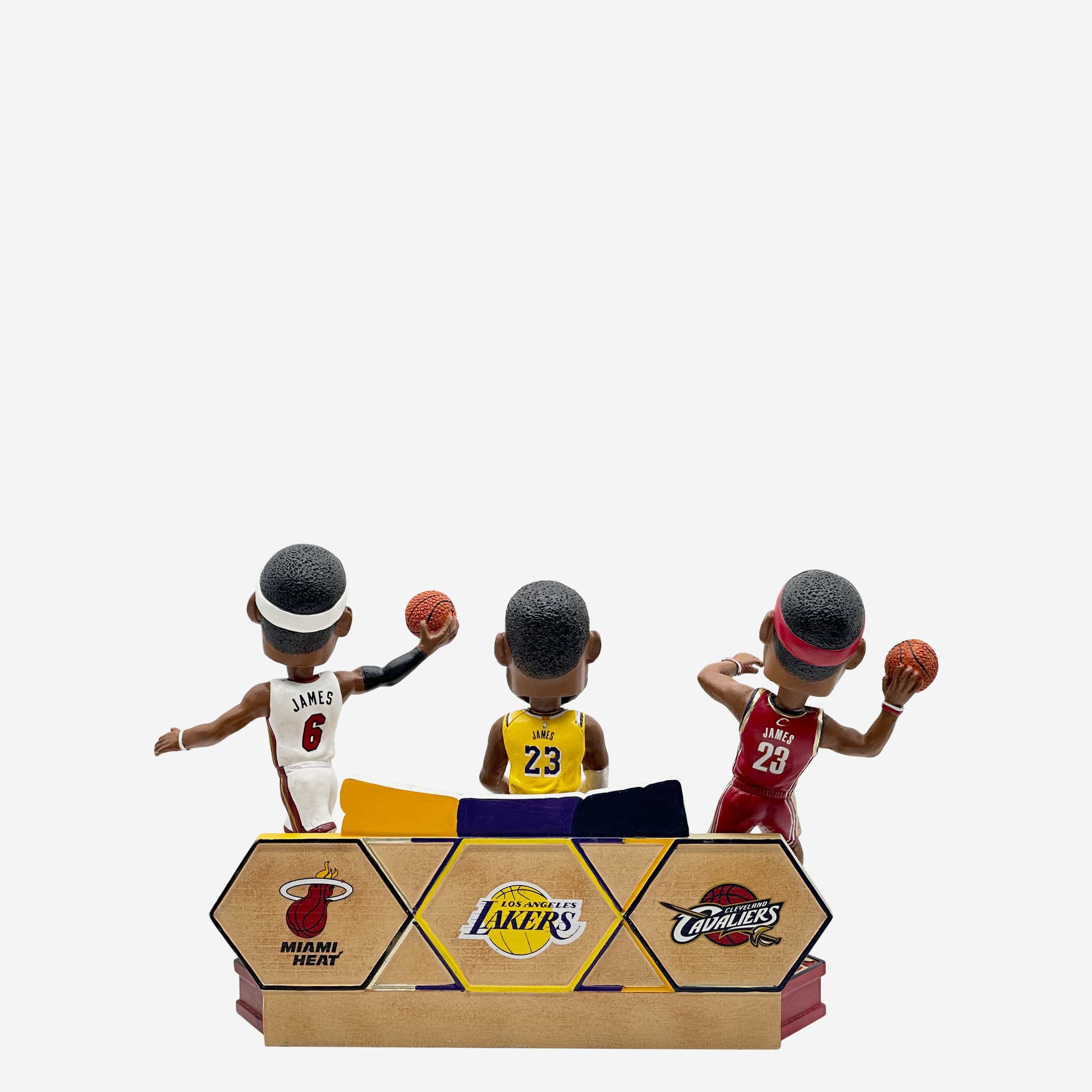 LeBron James Los Angeles Lakers & Cleveland Cavaliers & Miami Heat 40,000 Points Milestone Mini Bobblehead Scene - Image 7