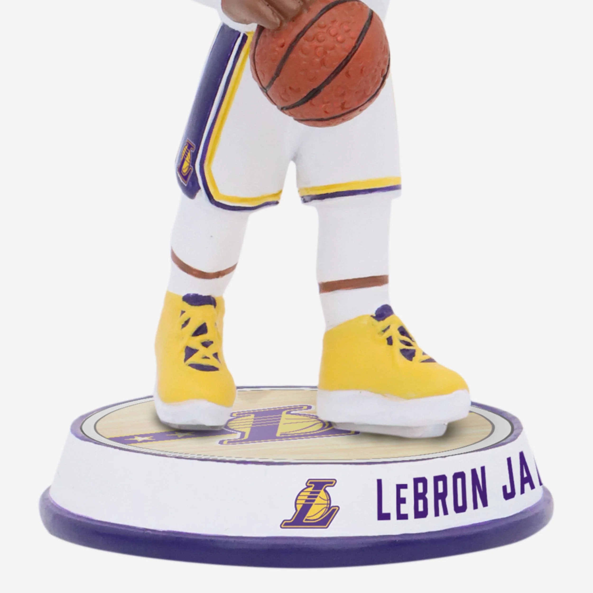 LeBron James Los Angeles Lakers Court Stripe Mini Bighead Bobblehead - Image 3