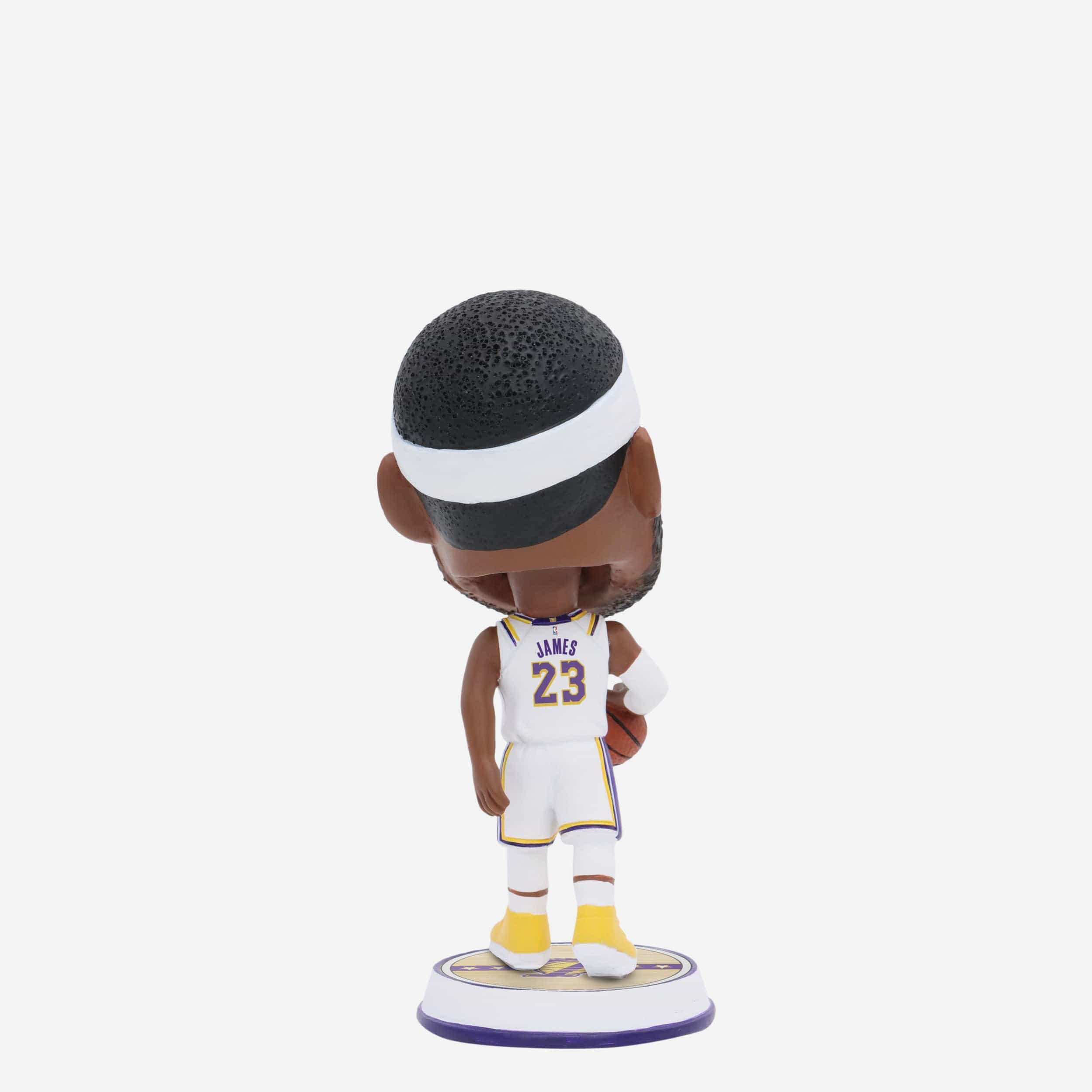 LeBron James Los Angeles Lakers Court Stripe Mini Bighead Bobblehead - Image 5