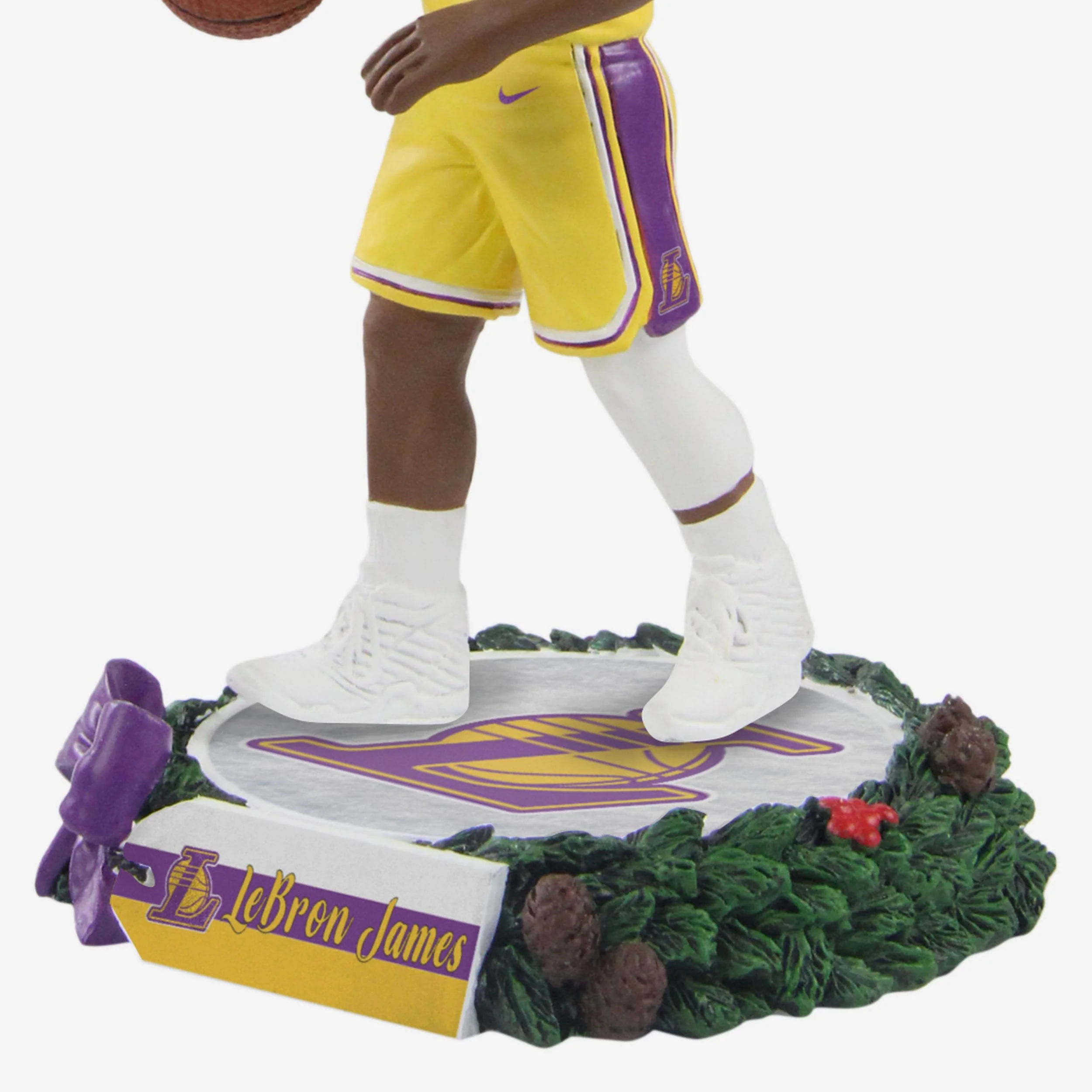 LeBron James Los Angeles Lakers Holiday Wreath Bighead Bobblehead - Image 3