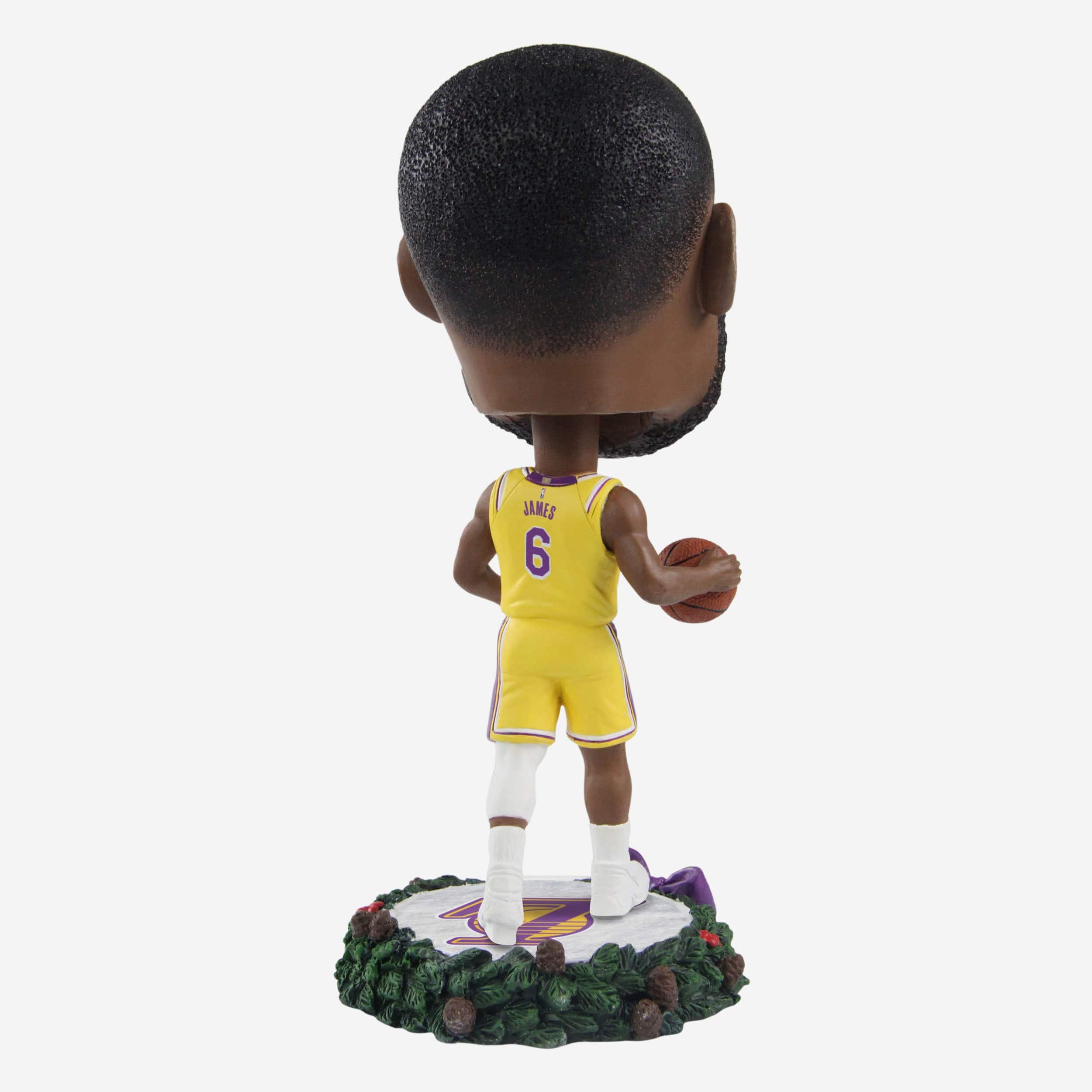 LeBron James Los Angeles Lakers Holiday Wreath Bighead Bobblehead - Image 5