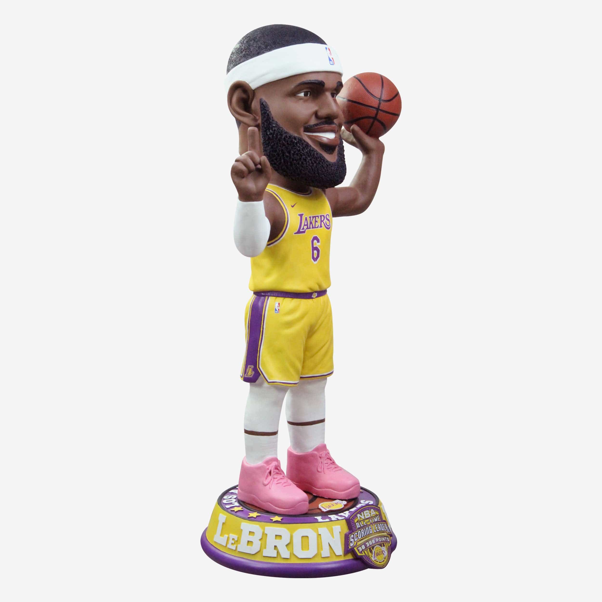LeBron James Los Angeles Lakers NBA All Time Scoring Leader Celebration 3 Ft Bobblehead - Image 4